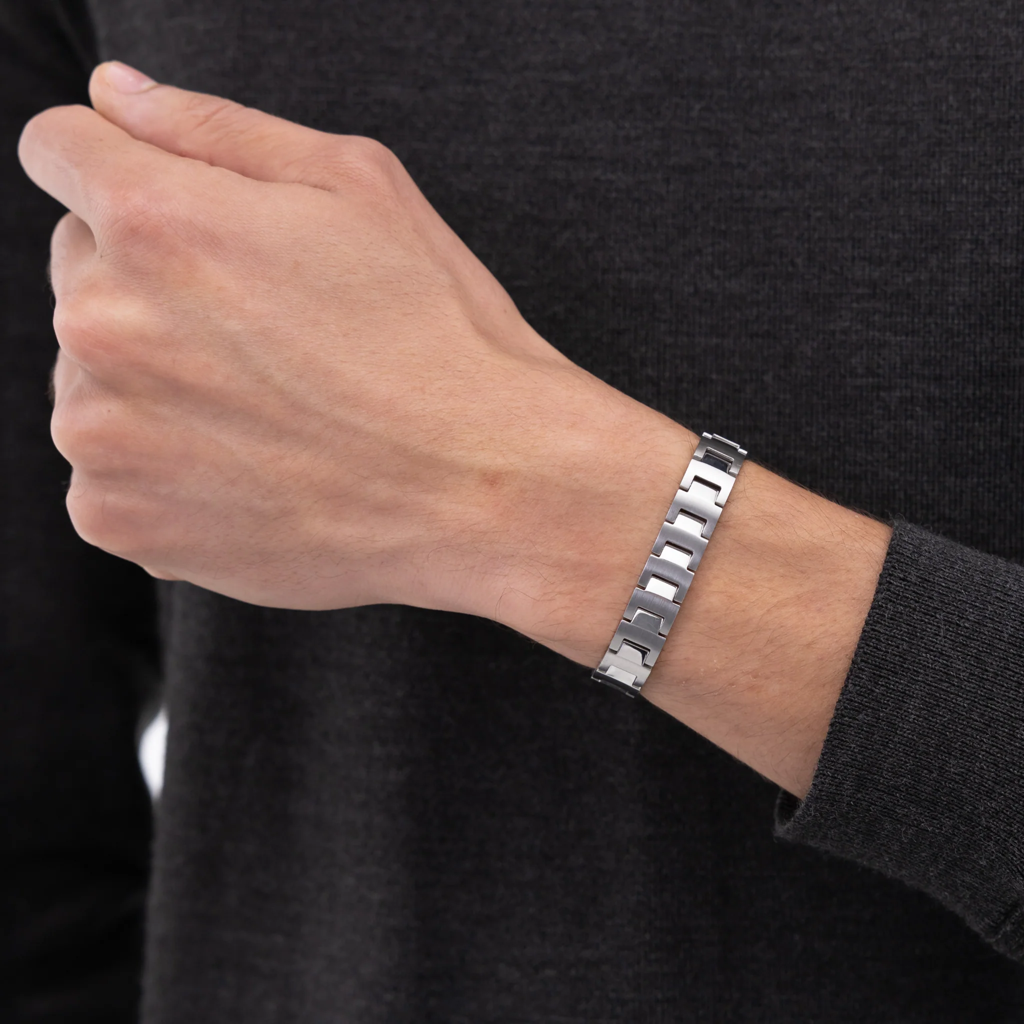 Mens BOSS Stainless Steel Candor Bracelet - Image 4