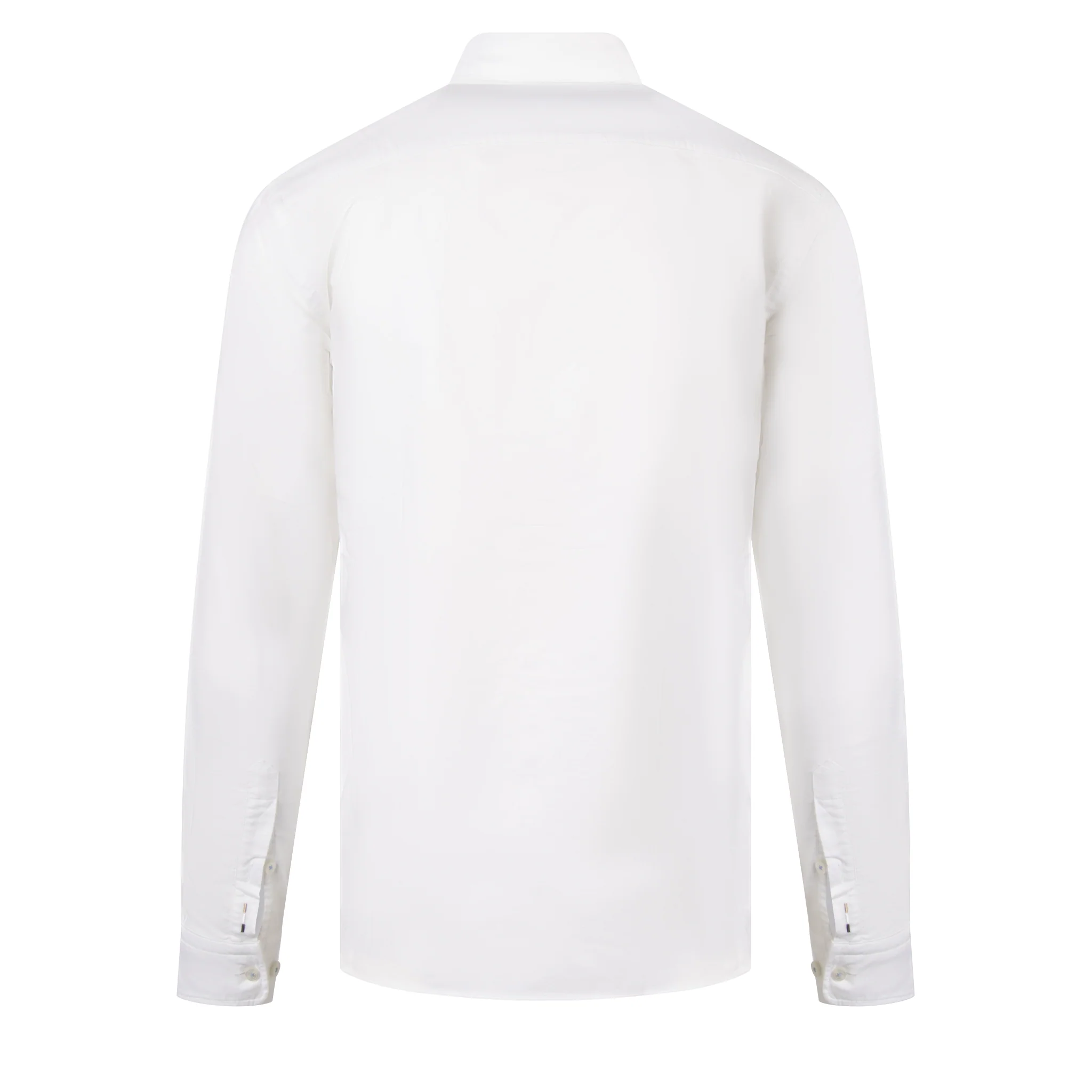 Mens BOSS White H-ROAN-BD-E-C1-243 Slim L/s Shirt - Image 2