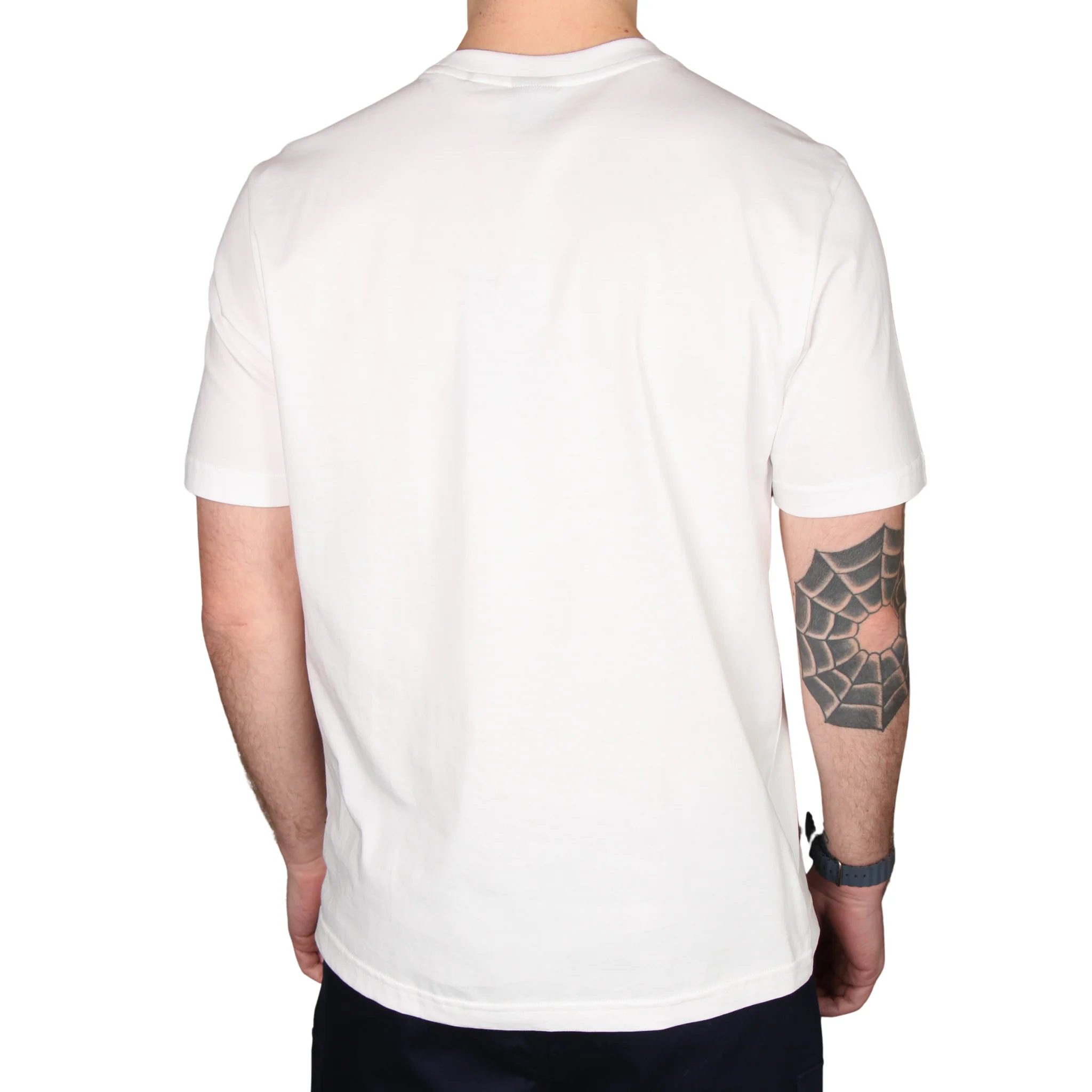 Mens BOSS White Te_Bass S/s T Shirt - Image 2