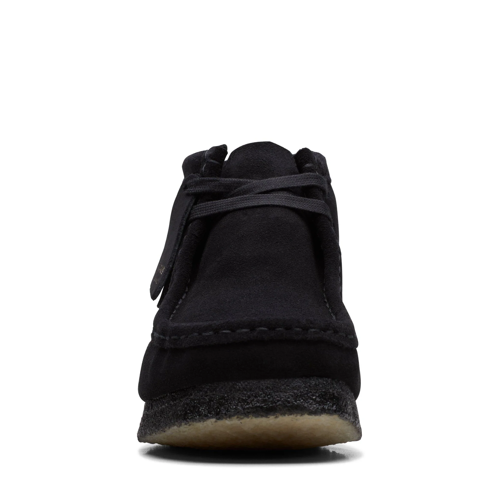 Mens Clarks Originals Black Suede Wallabee Boots - Image 3