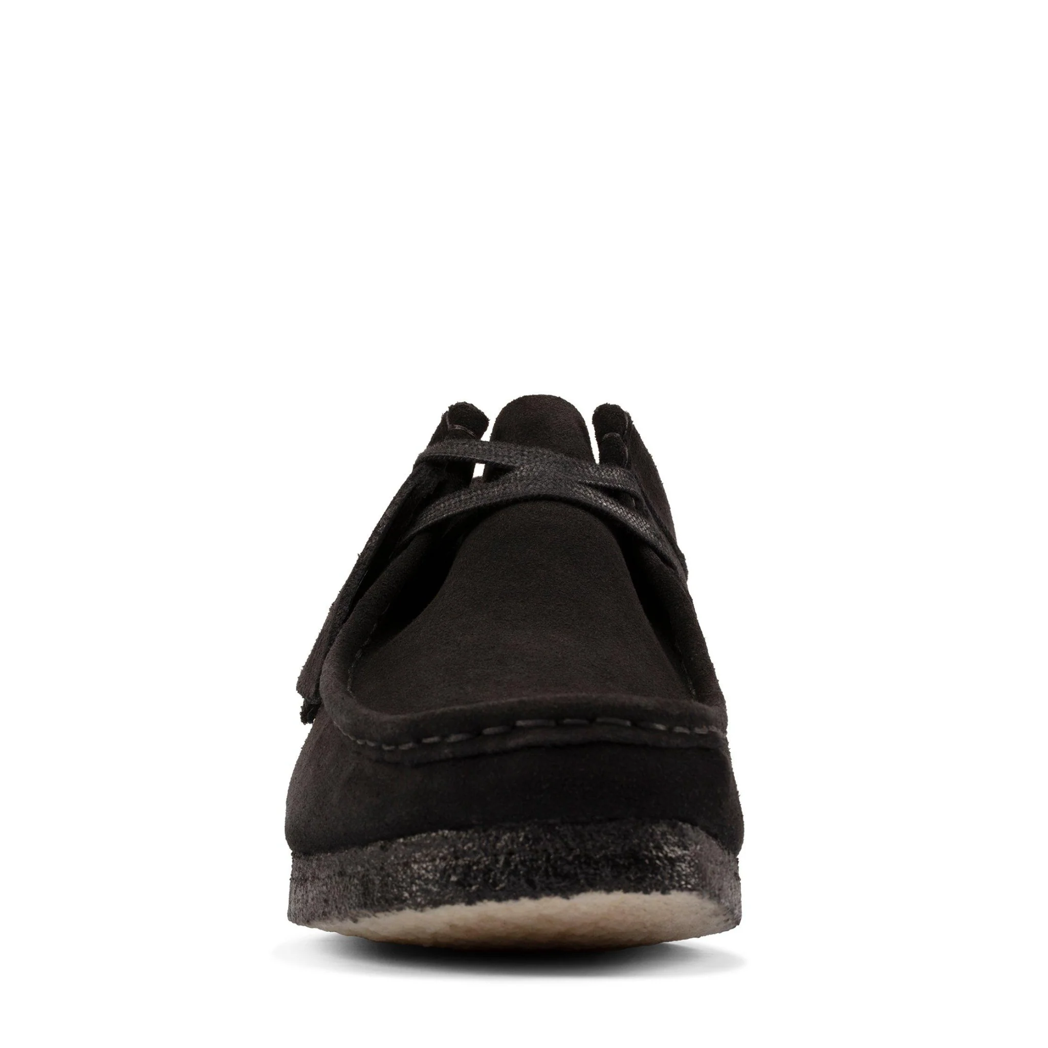 Mens Clarks Originals Black Suede Wallabee Shoes - Image 3