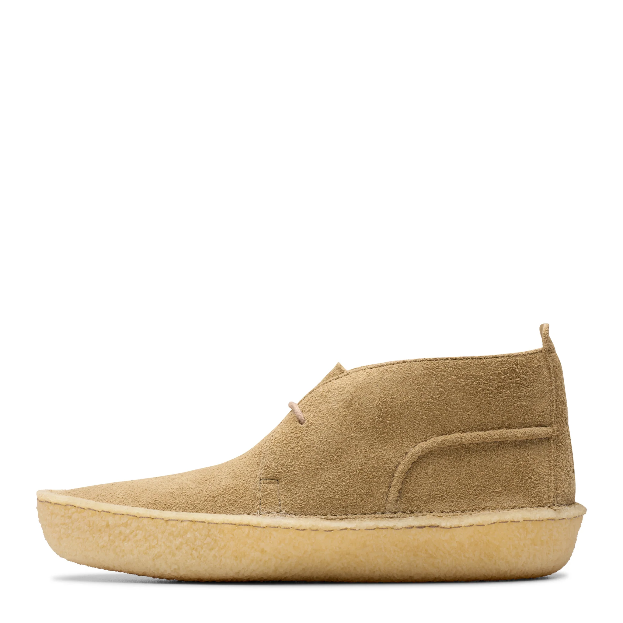 Mens Clarks Originals Dark Sand Suede Desert Rain - Image 4