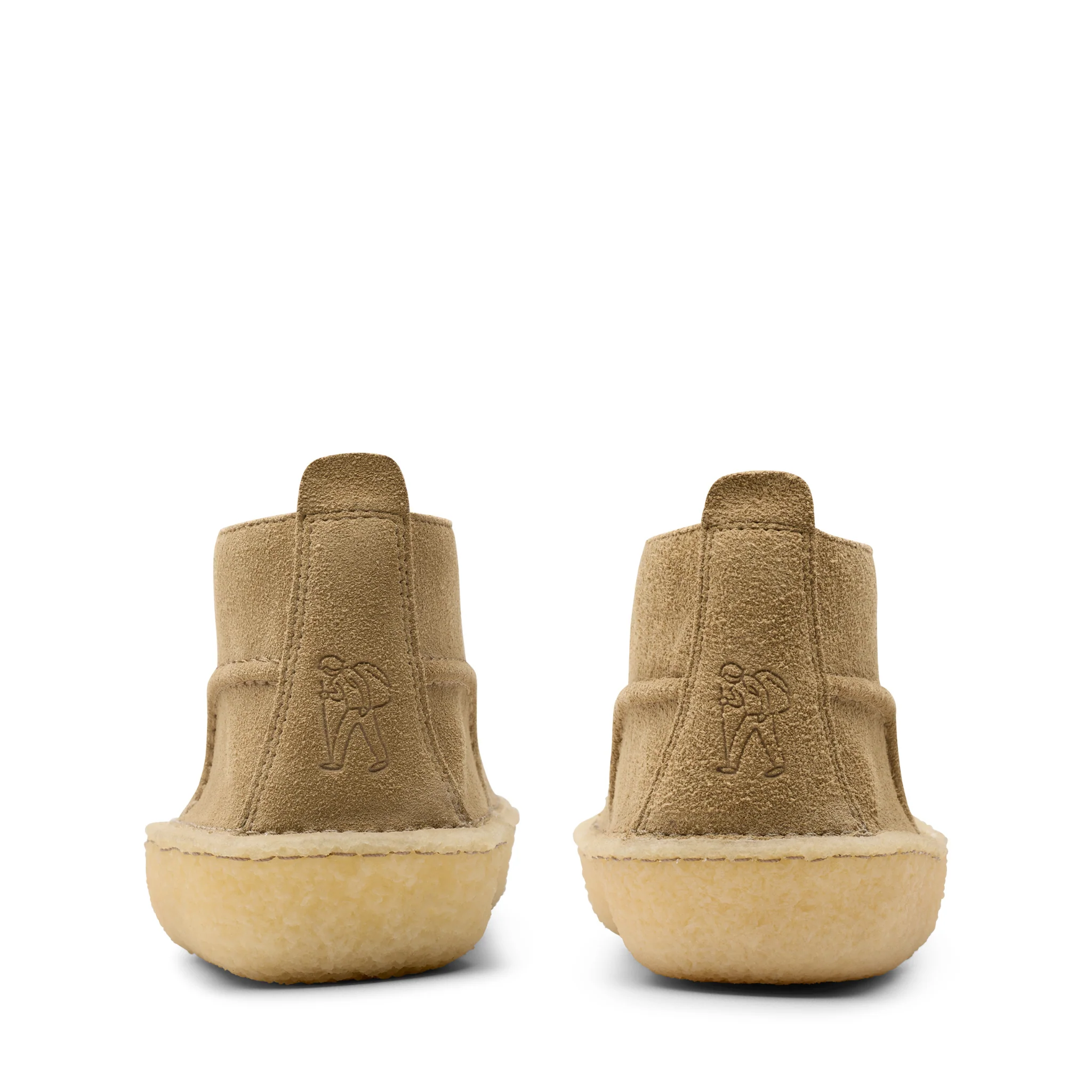 Mens Clarks Originals Dark Sand Suede Desert Rain - Image 5