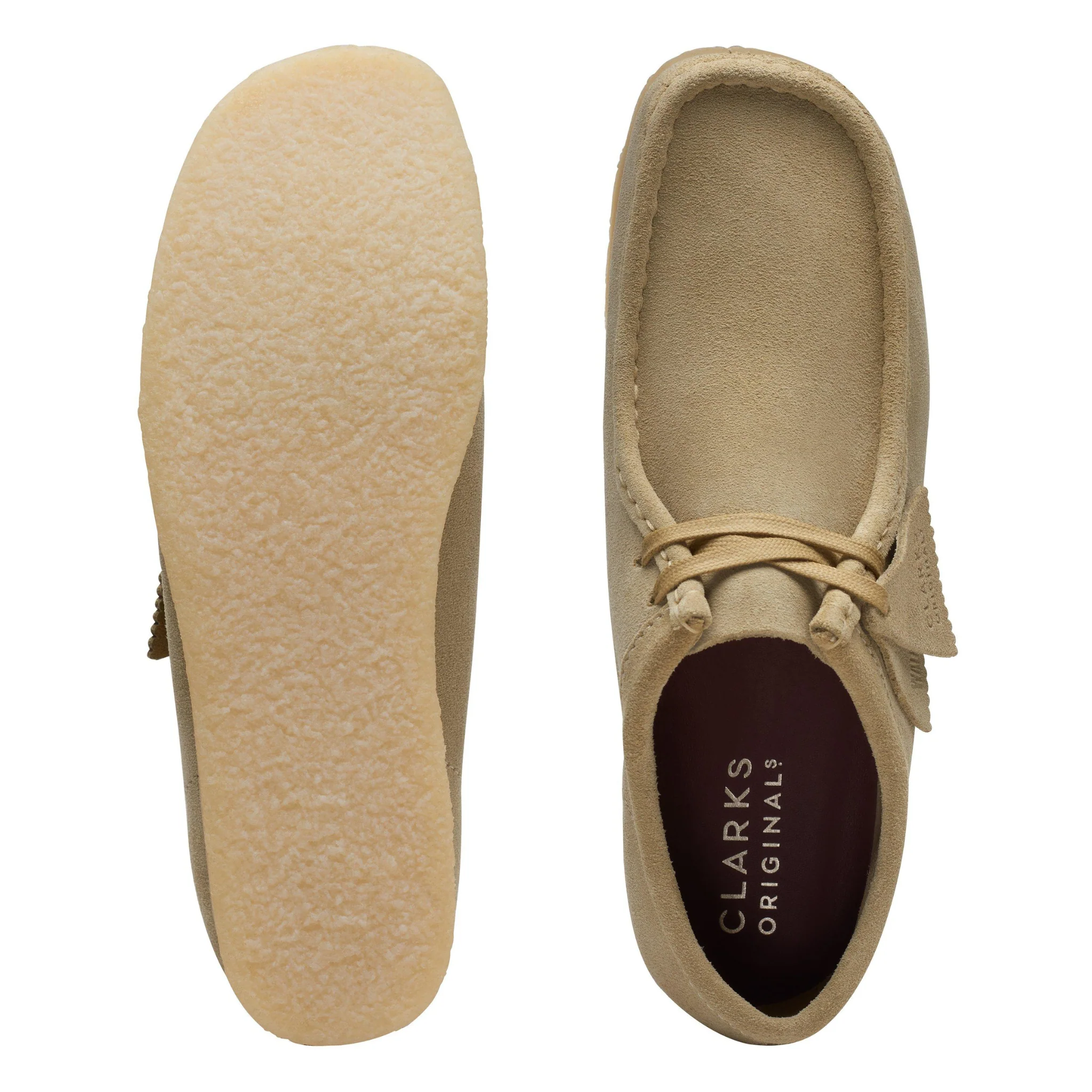 Mens Clarks Originals Maple Suede Wallabee Shoes - Image 5