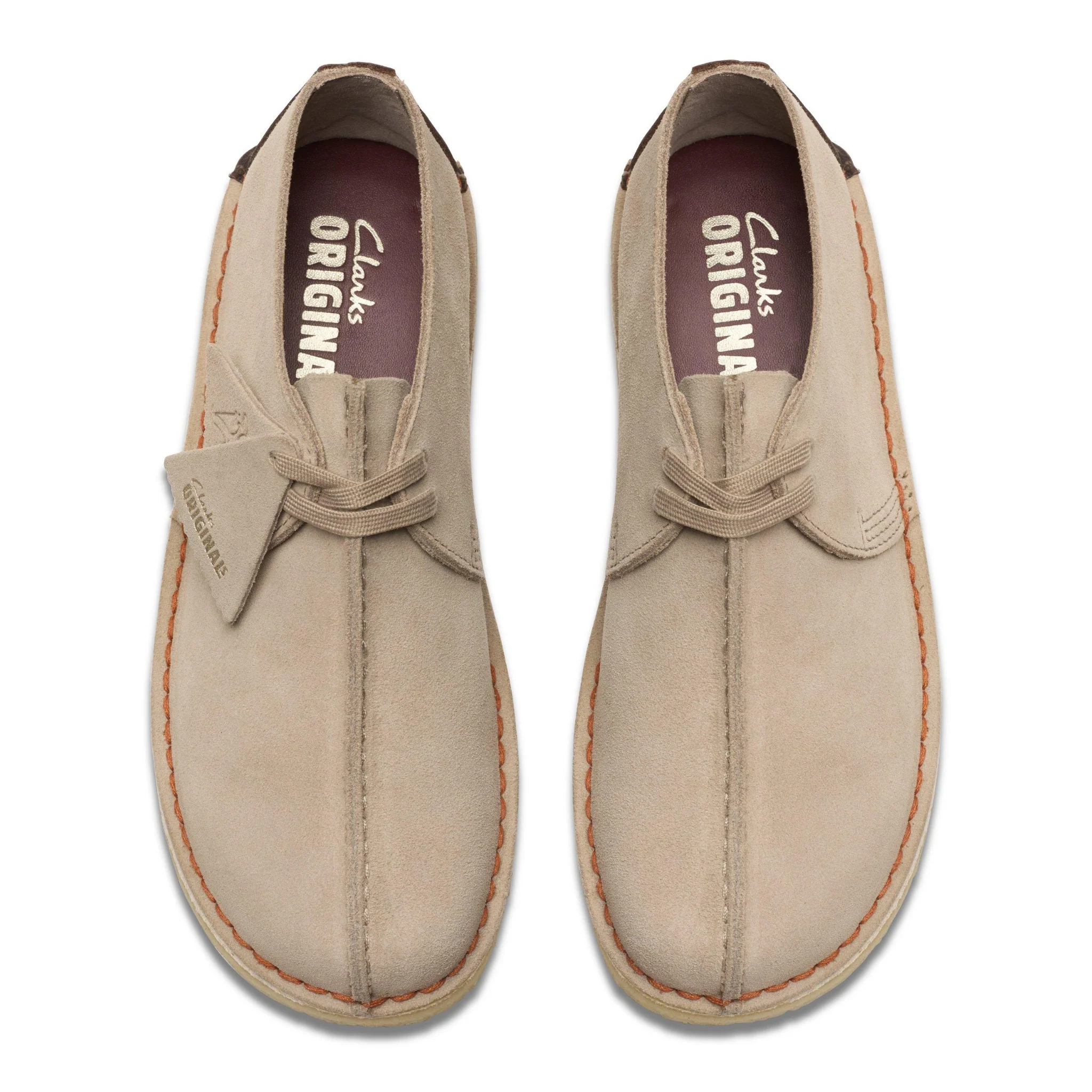 Mens Clarks Originals Sand Suede Desert Trek Shoes - Image 4