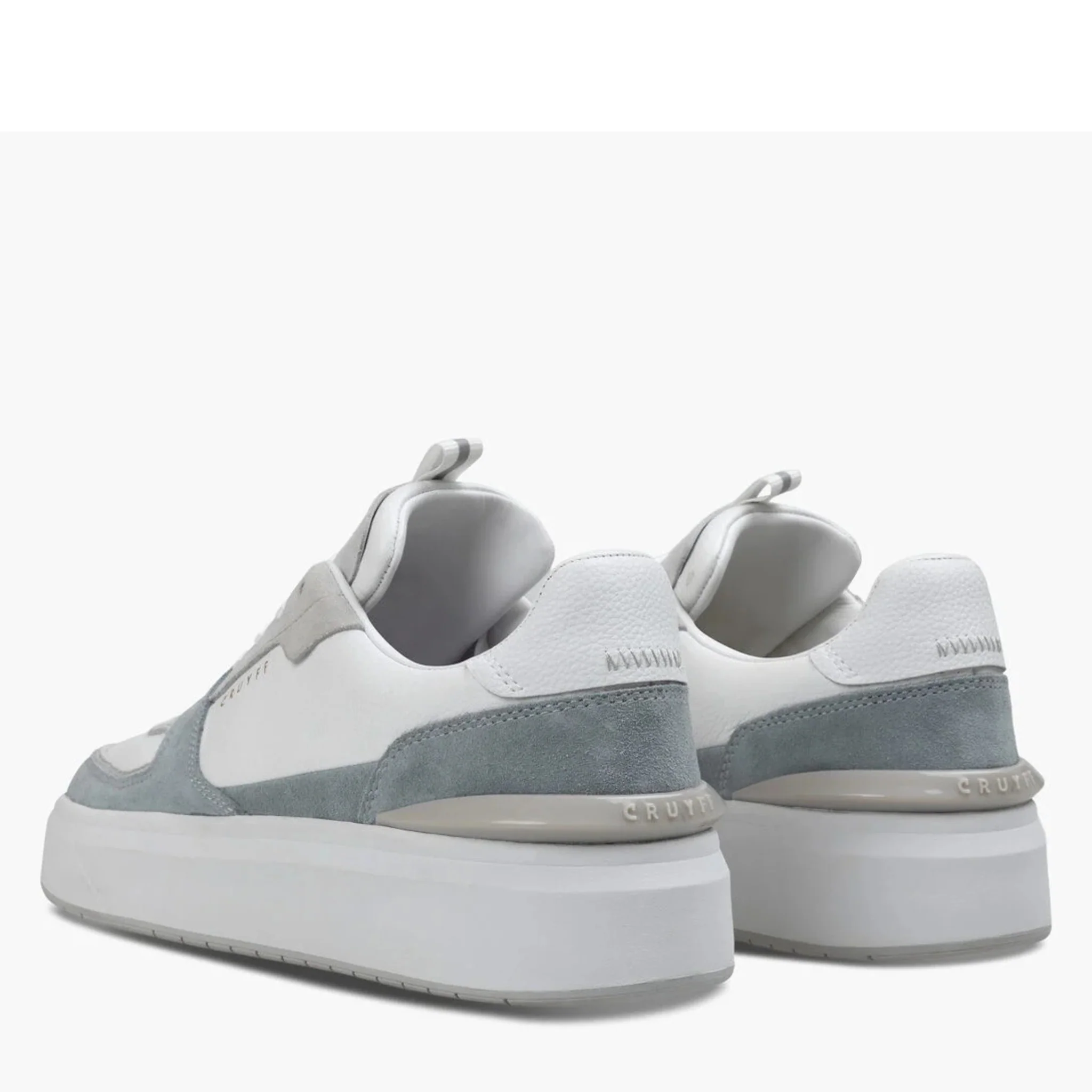 Mens Cruyff White/Grey Surefire Tennis Trainers - Image 3