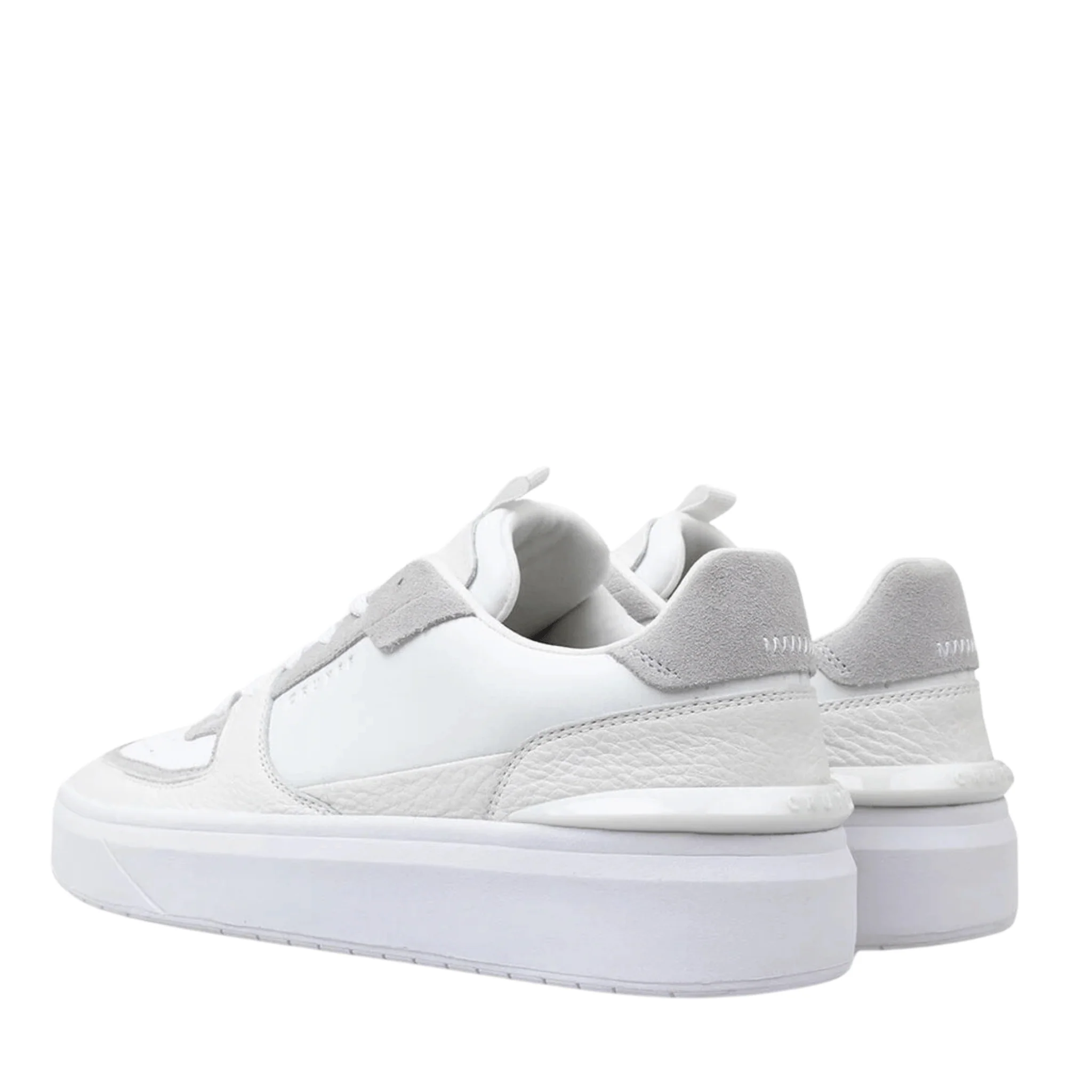 Mens Cruyff White Tumbled Leather Surefire Tennis Trainers - Image 5