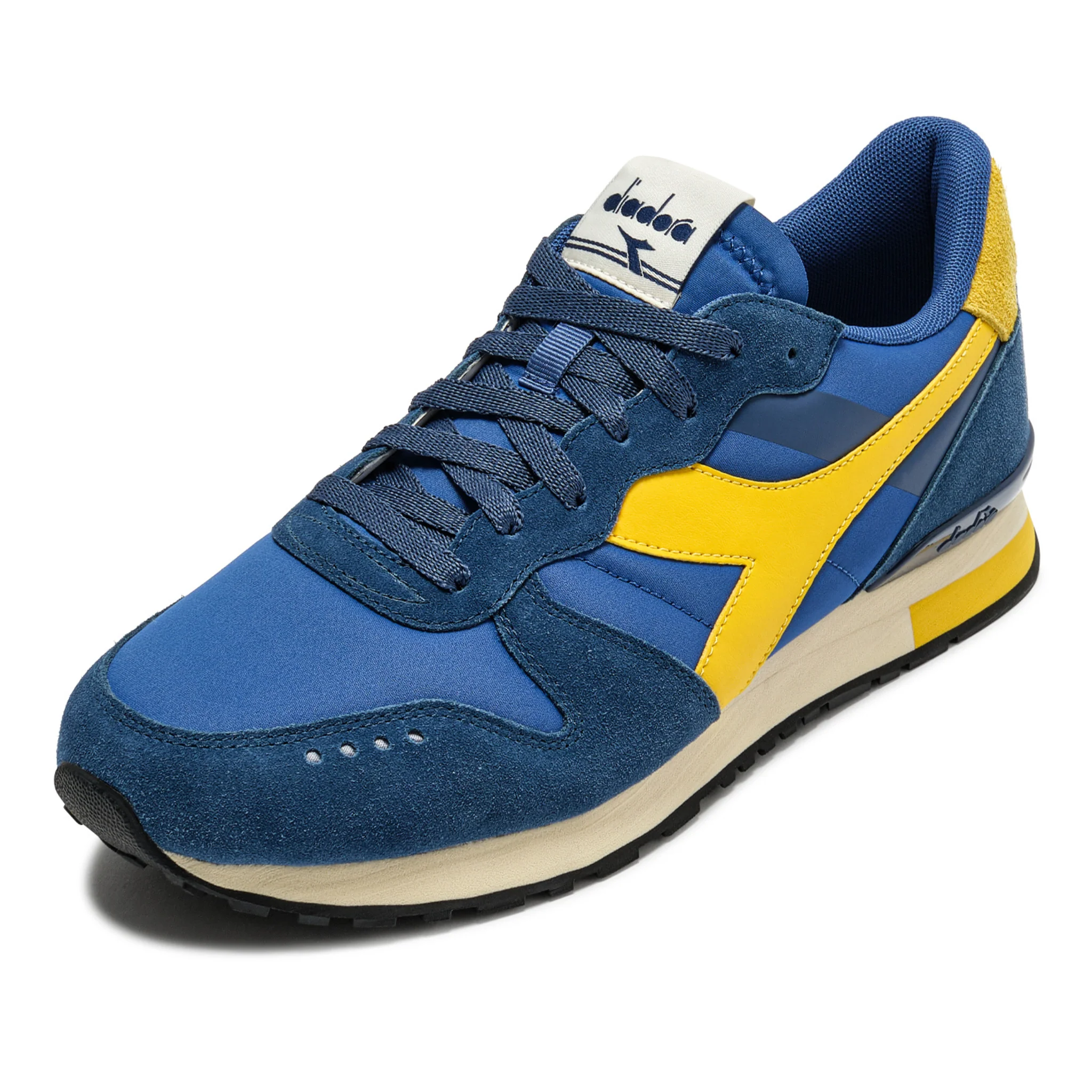 Mens Diadora Dutch Blue Camaro M2 Smooth Trainers - Image 2