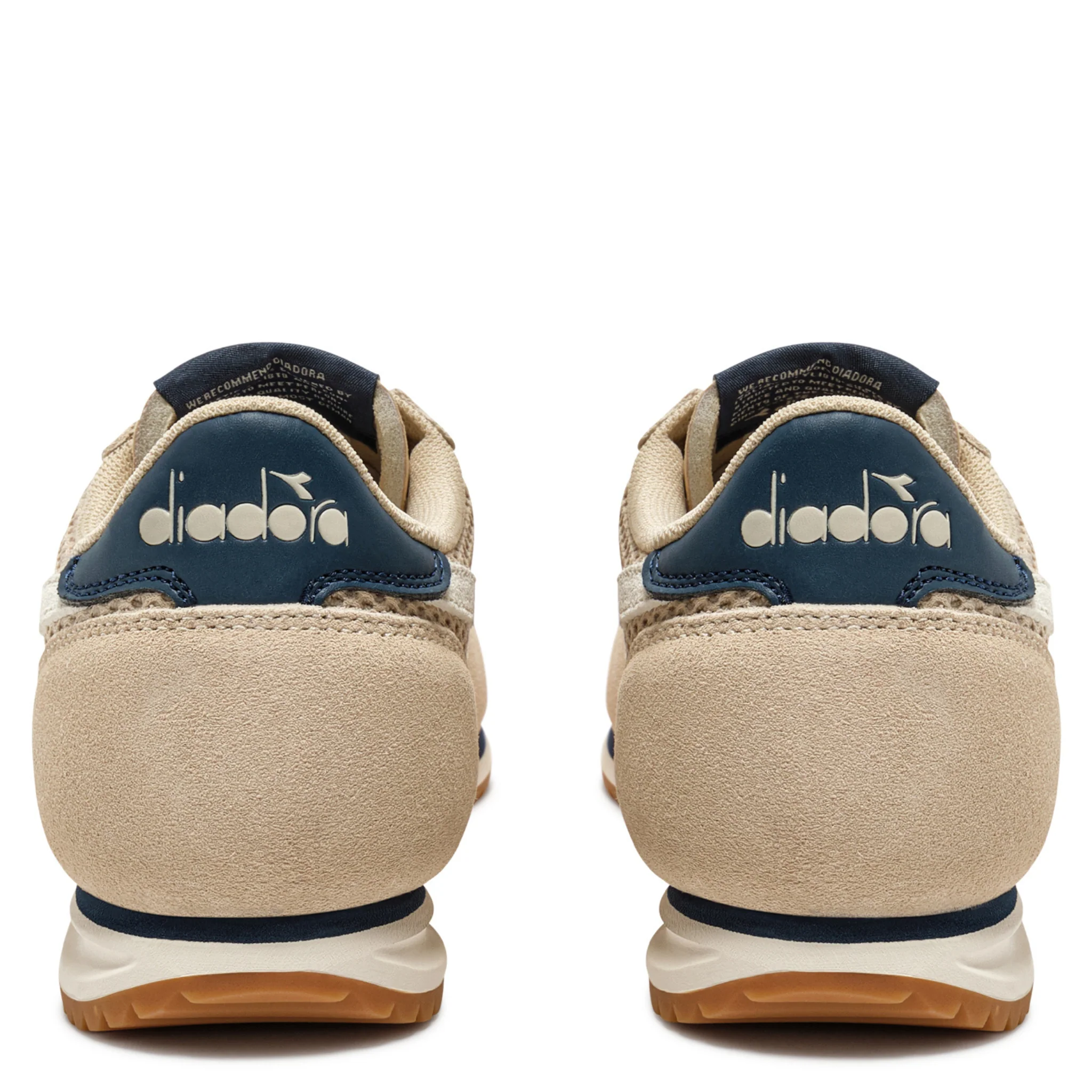 Mens Diadora Parchment Cross Mesh Trainers - Image 3