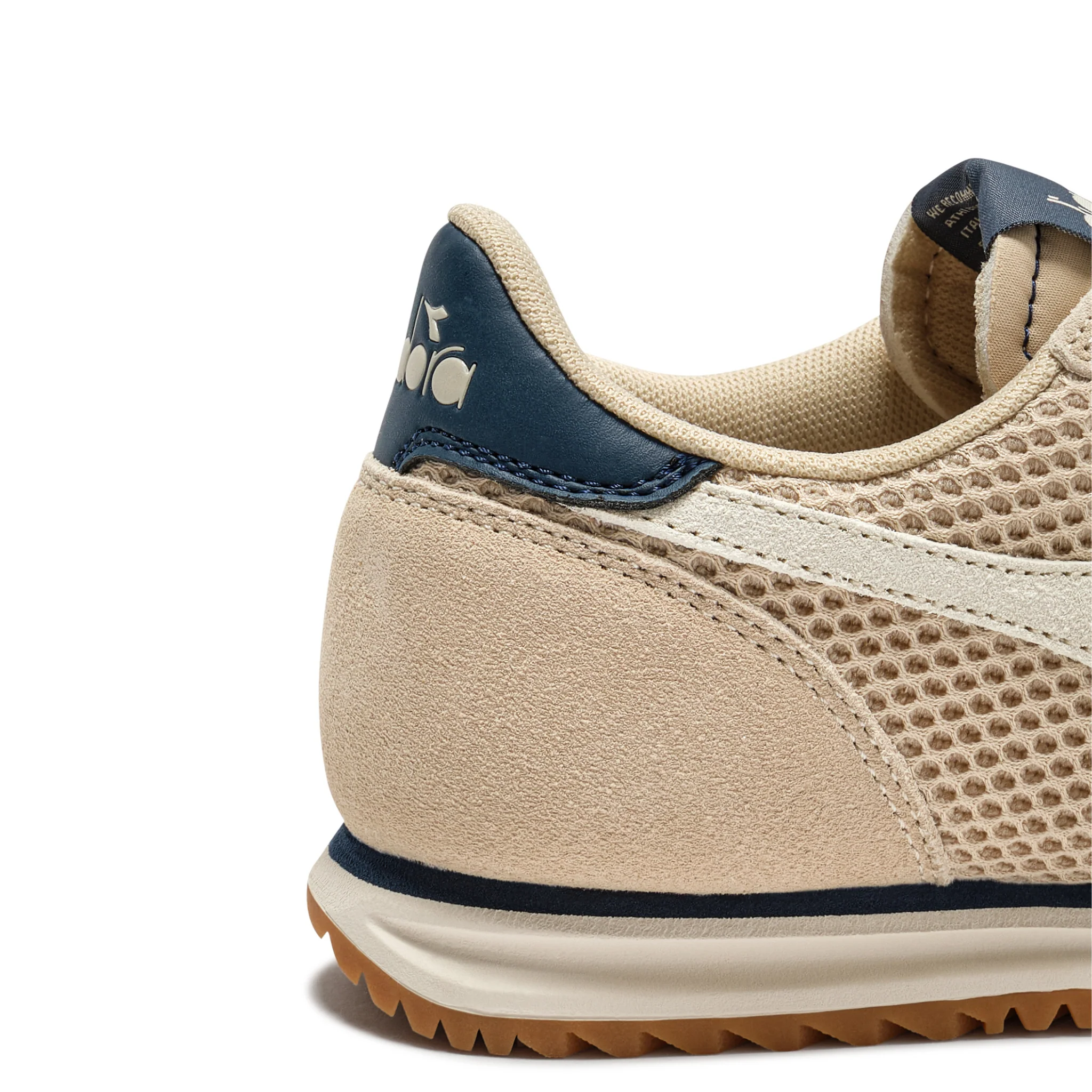Mens Diadora Parchment Cross Mesh Trainers - Image 5