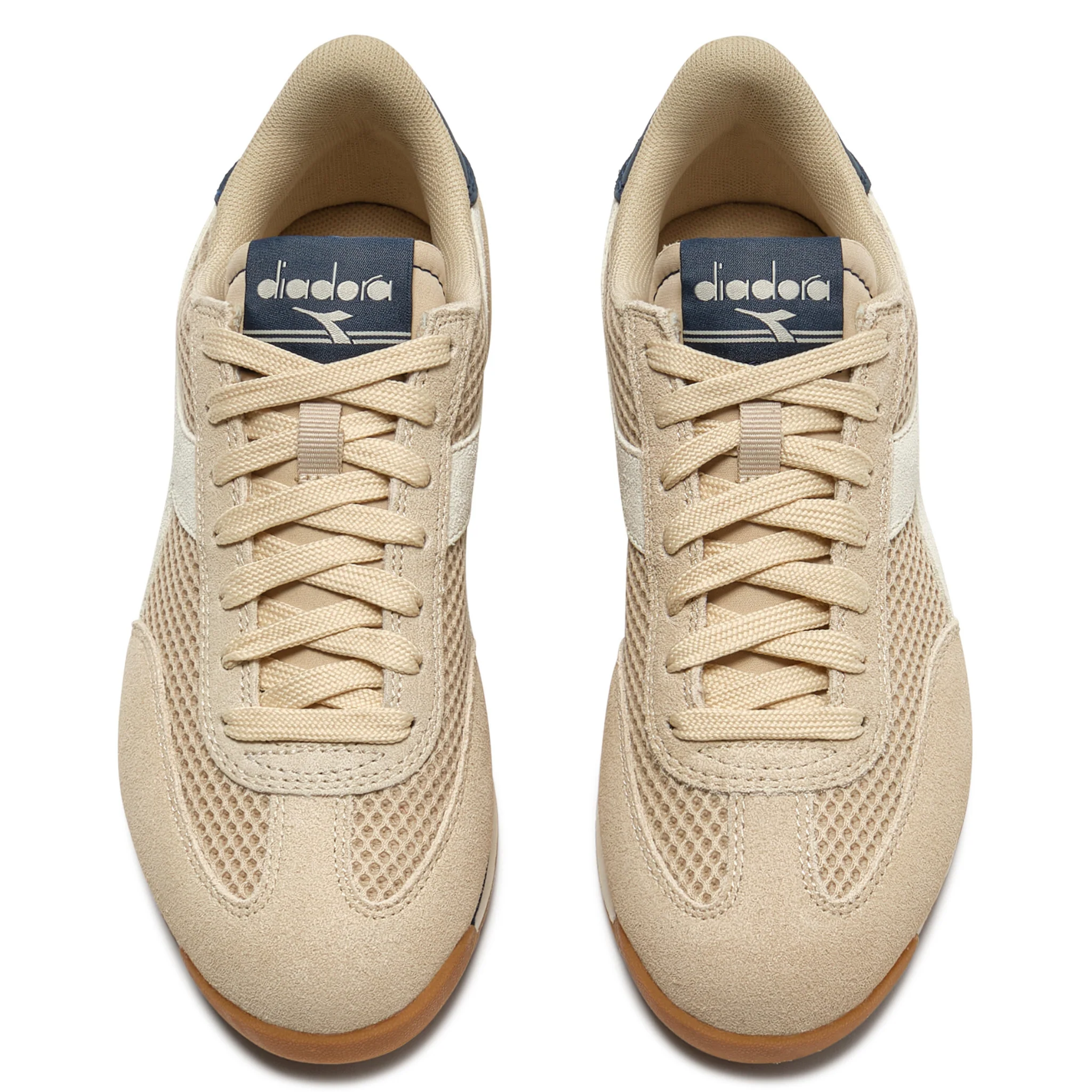 Mens Diadora Parchment Cross Mesh Trainers - Image 6