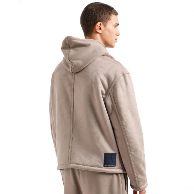Mens Armani Exchange Driftwood Suedette Jacket - Image 3