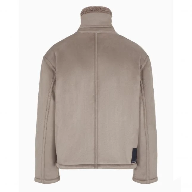 Mens Armani Exchange Driftwood Suedette Jacket - Image 4