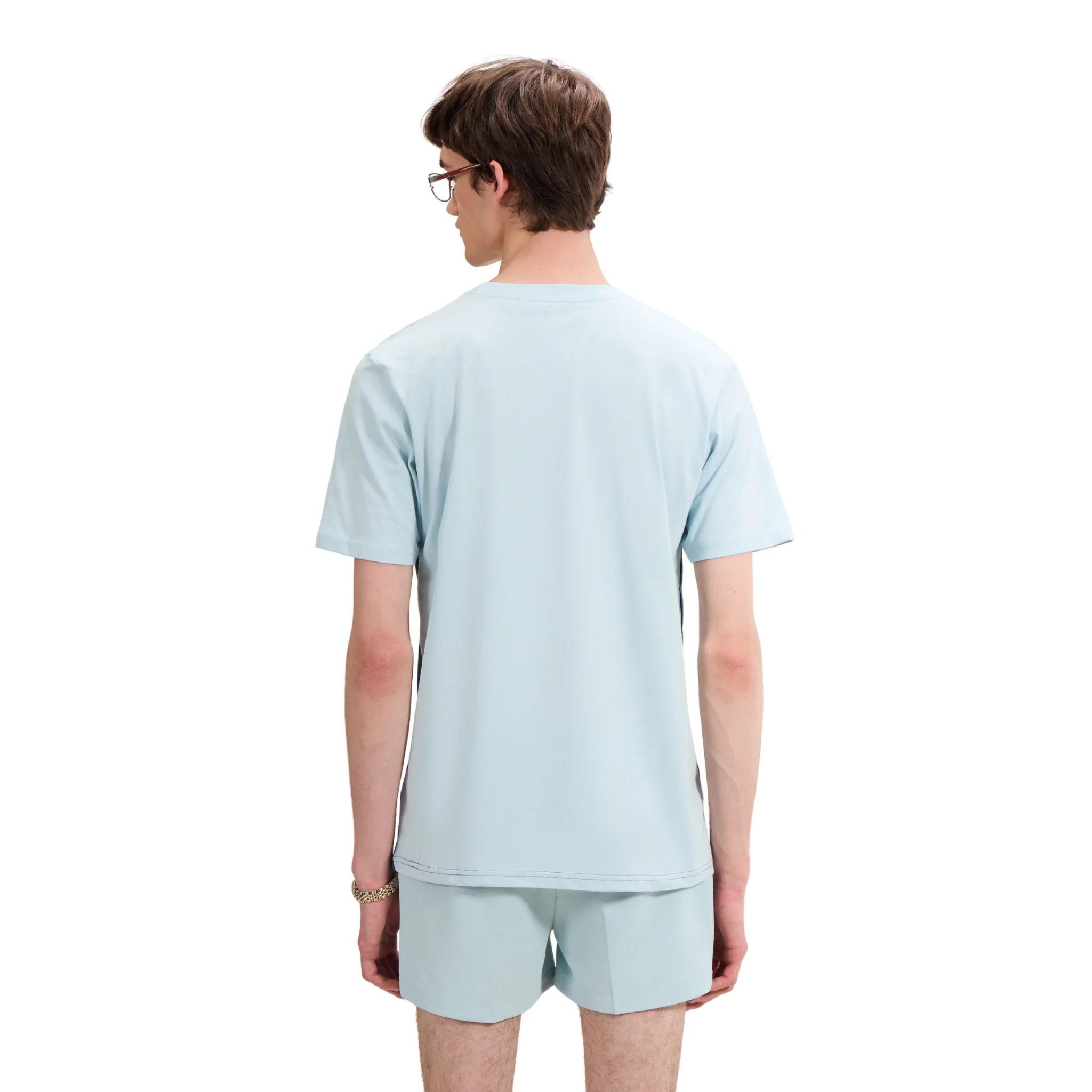 Mens Ellesse Blue/Light Blue Venire S/s T Shirt - Image 4