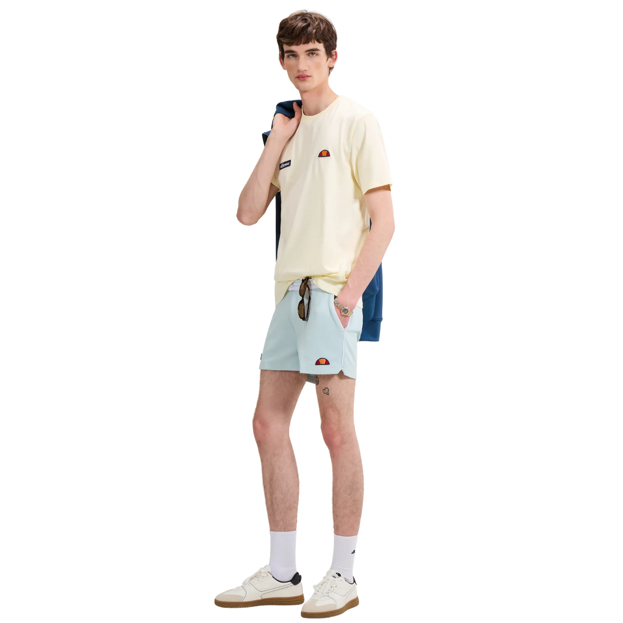 Mens Ellesse Light Yellow Floran S/s T Shirt - Image 5