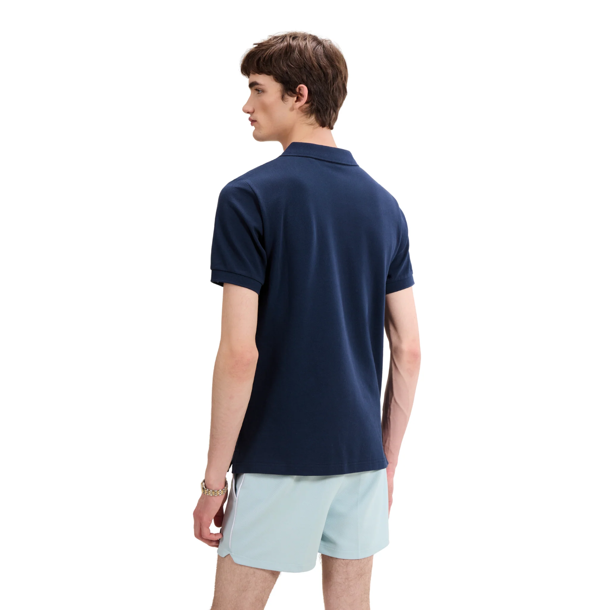 Mens Ellesse Navy/Light Blue Muccia S/s Polo Shirt - Image 3