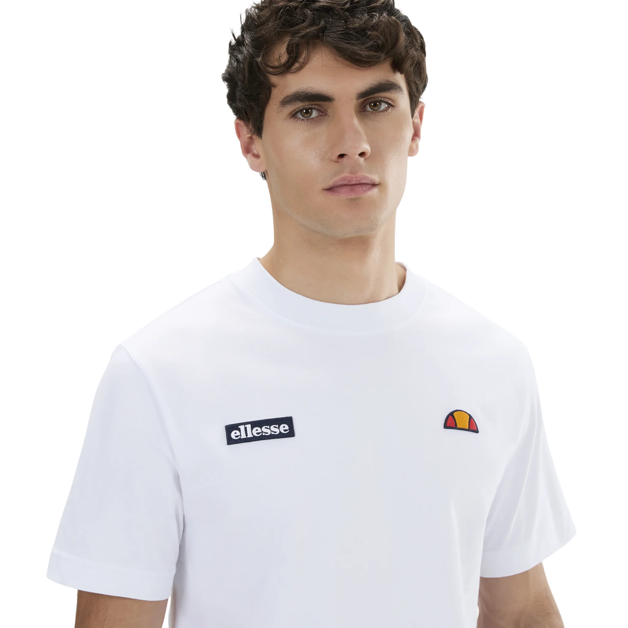 Mens Ellesse White Floran S/s T Shirt - Image 2