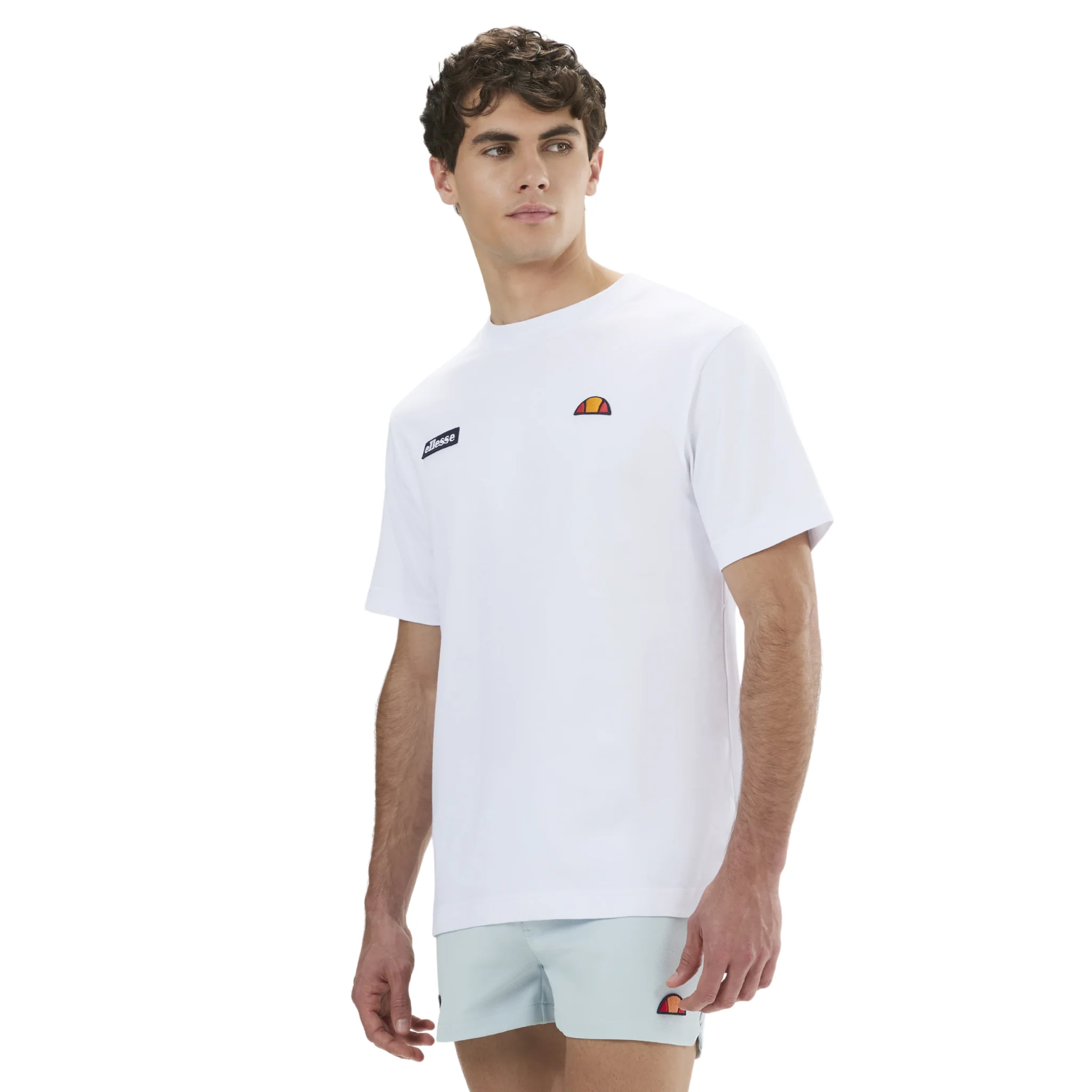 Mens Ellesse White Floran S/s T Shirt - Image 3