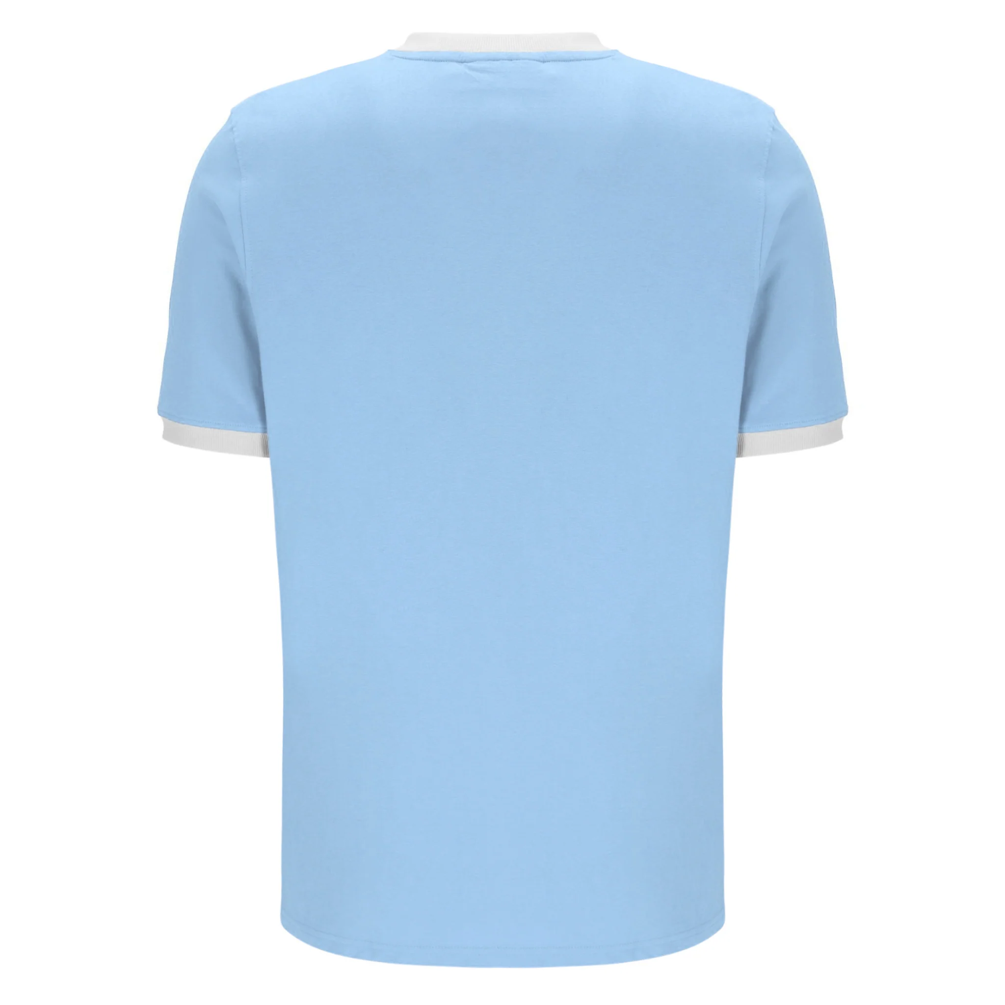 Mens Fila Frozen Fjord/White Marconi Essential Ringer S/s T Shirt - Image 3