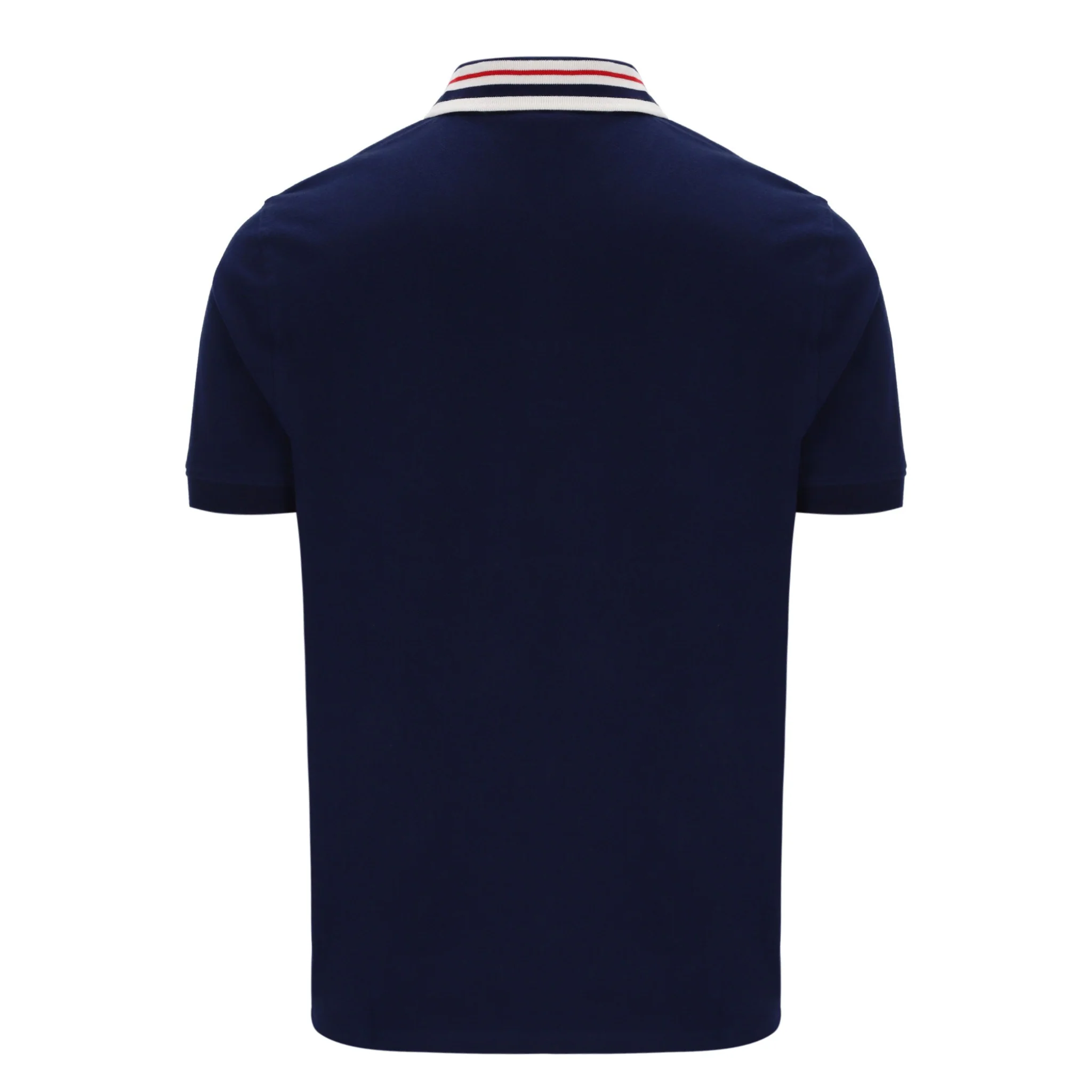 Mens Fila Navy Achille Heritage Tape S/s Polo Shirt - Image 3