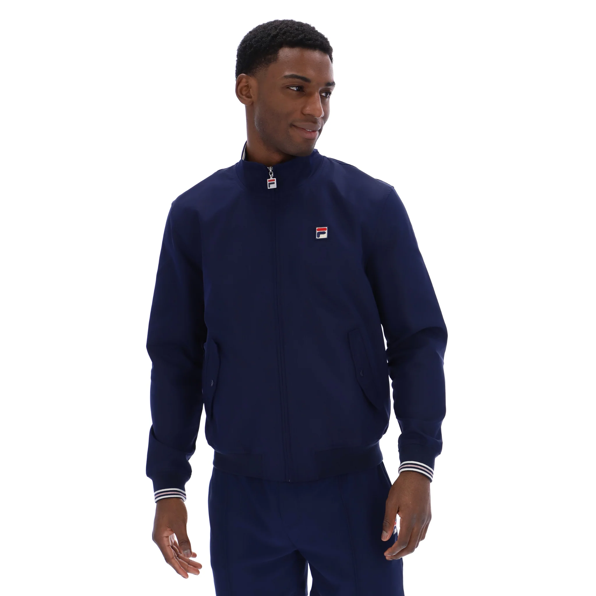 Mens Fila Navy Arturo Coach Jacket - Image 2