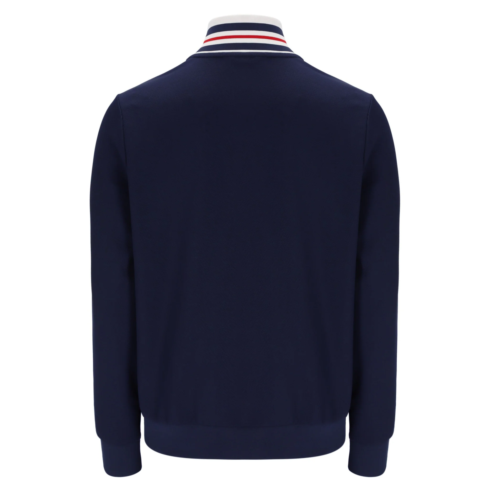 Mens Fila Navy Federico Tipped Neck Track Jacket - Image 3