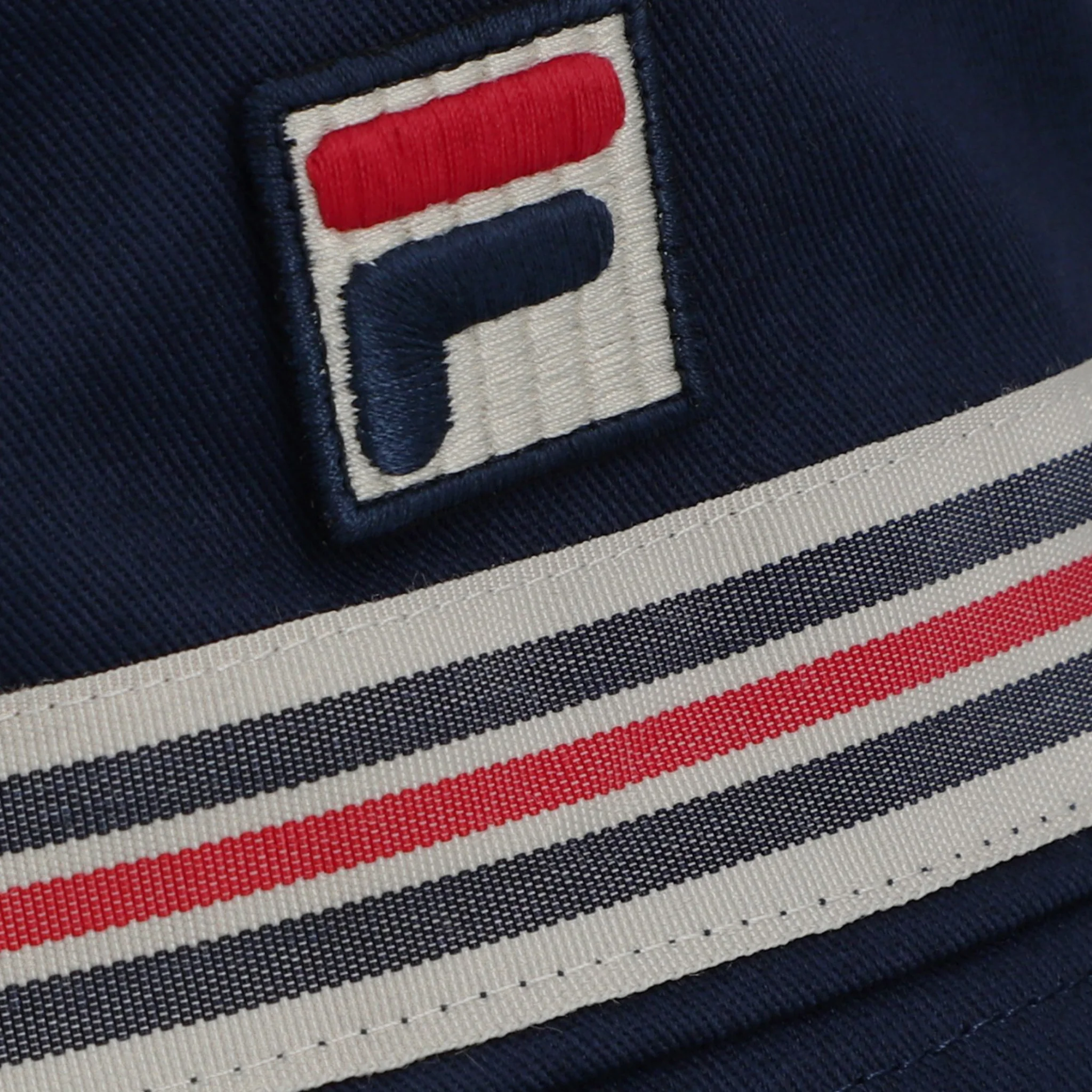 Mens Fila Navy JoJo Heritage Stripe Bucket Hat - Image 2