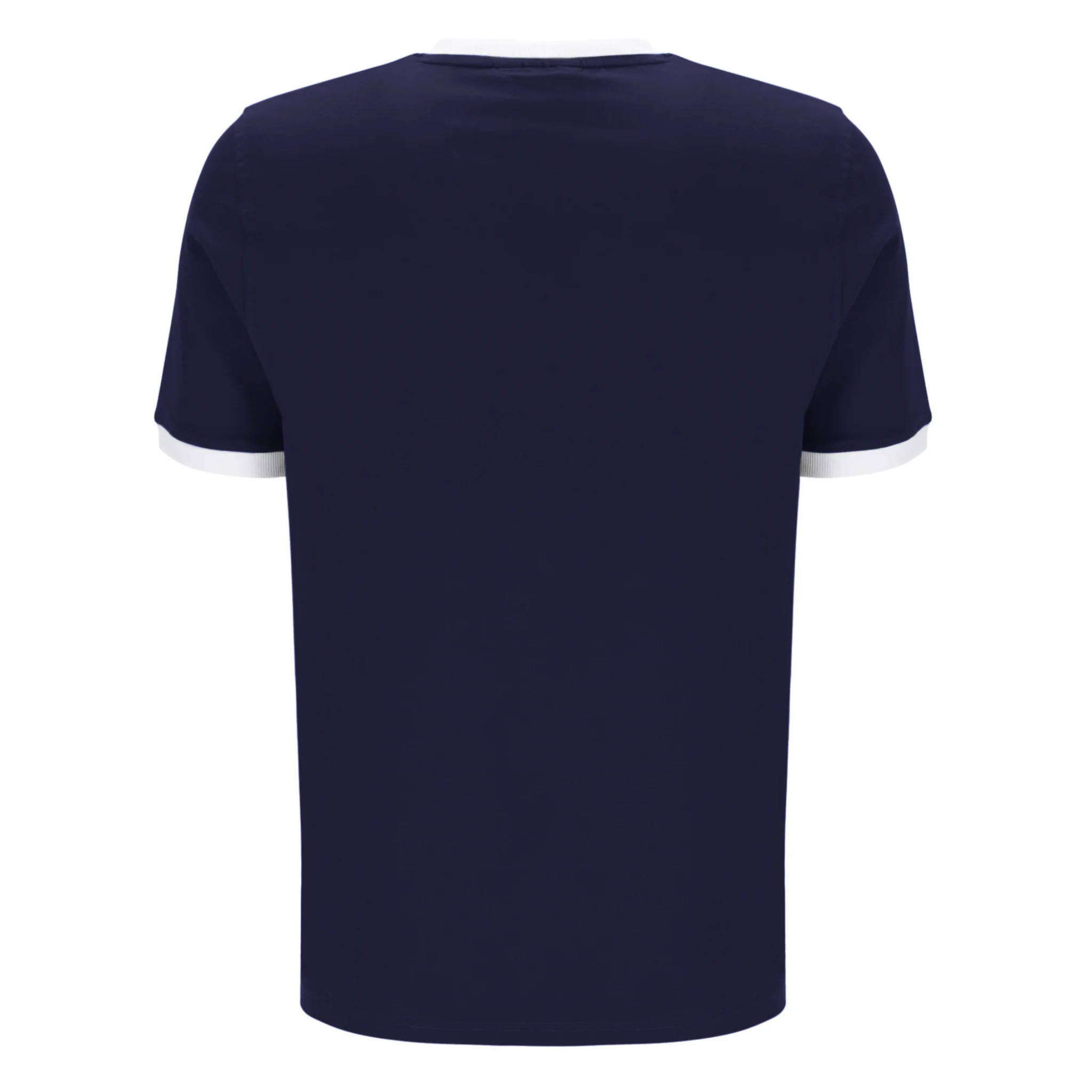 Mens Fila Navy/White Marconi Essential Ringer S/s T Shirt - Image 3