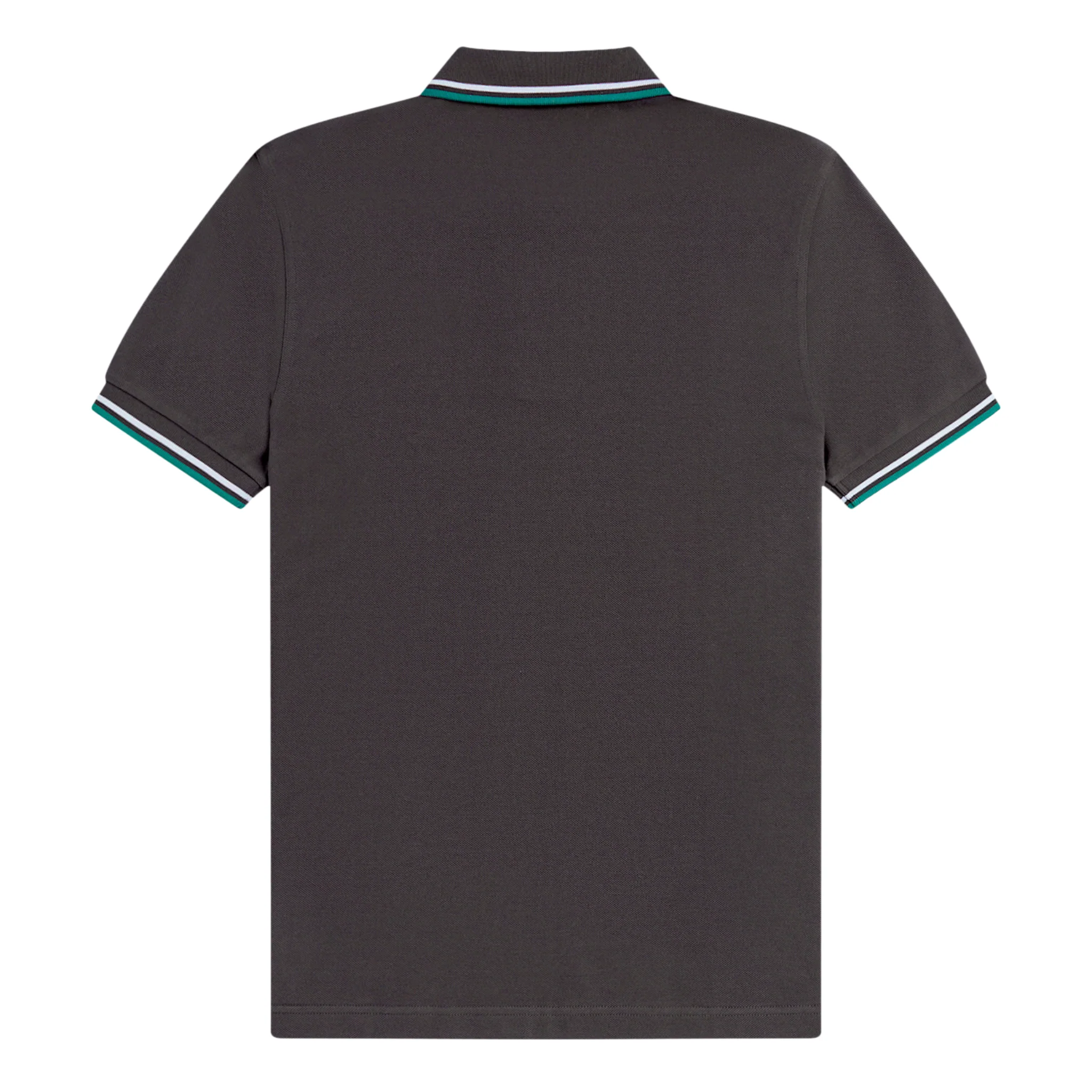 Mens Fred Perry Anchor Grey/Light Ice/Green Twin Tipped S/s Polo - Image 5