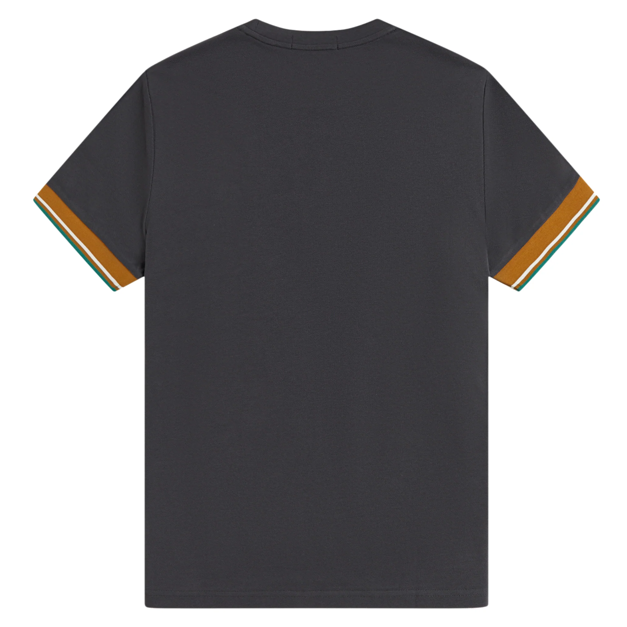 Mens Fred Perry Anchor Grey Twin Tipped Cuff S/s T Shirt - Image 2