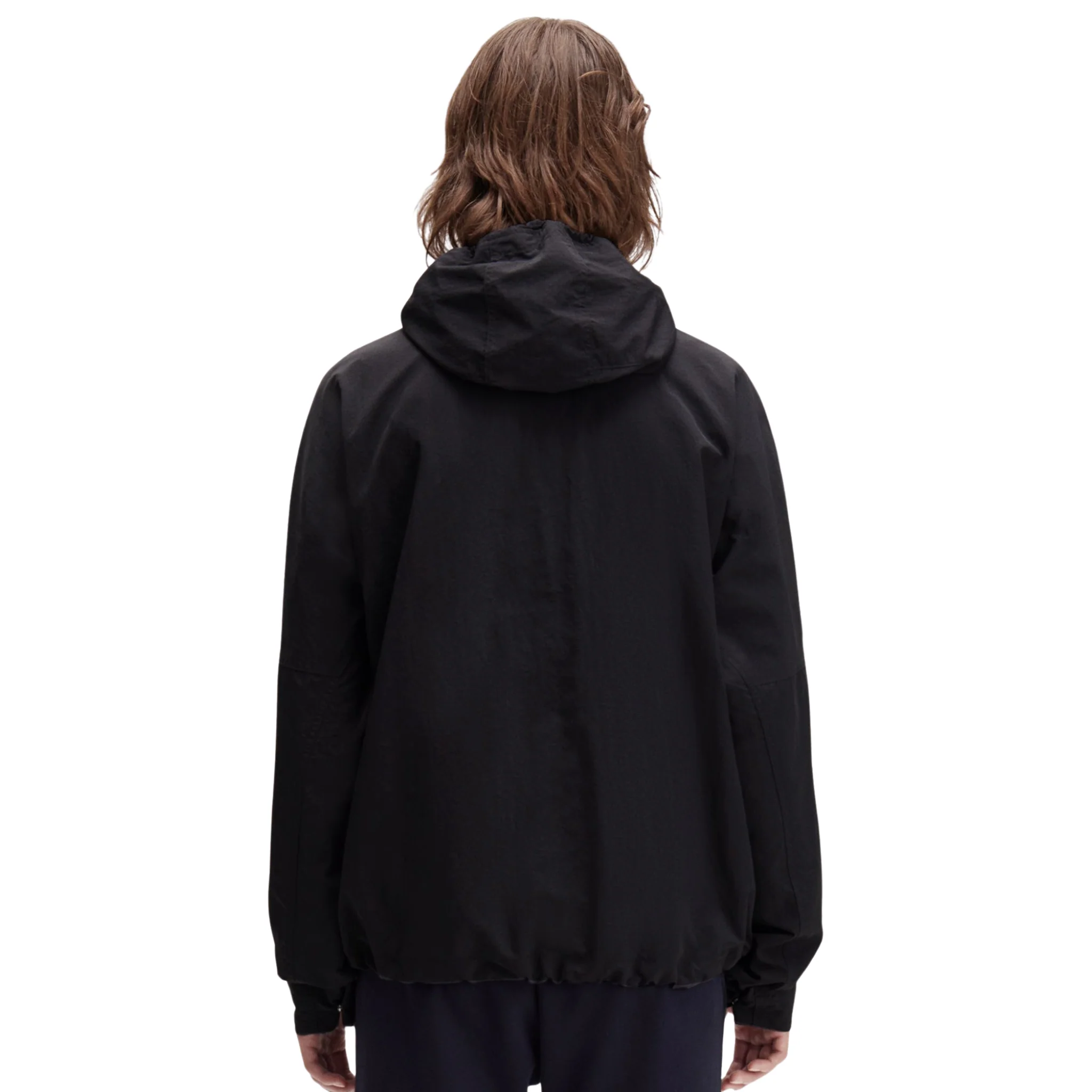 Mens Fred Perry Black Cropped Ripstop Parka - Image 3