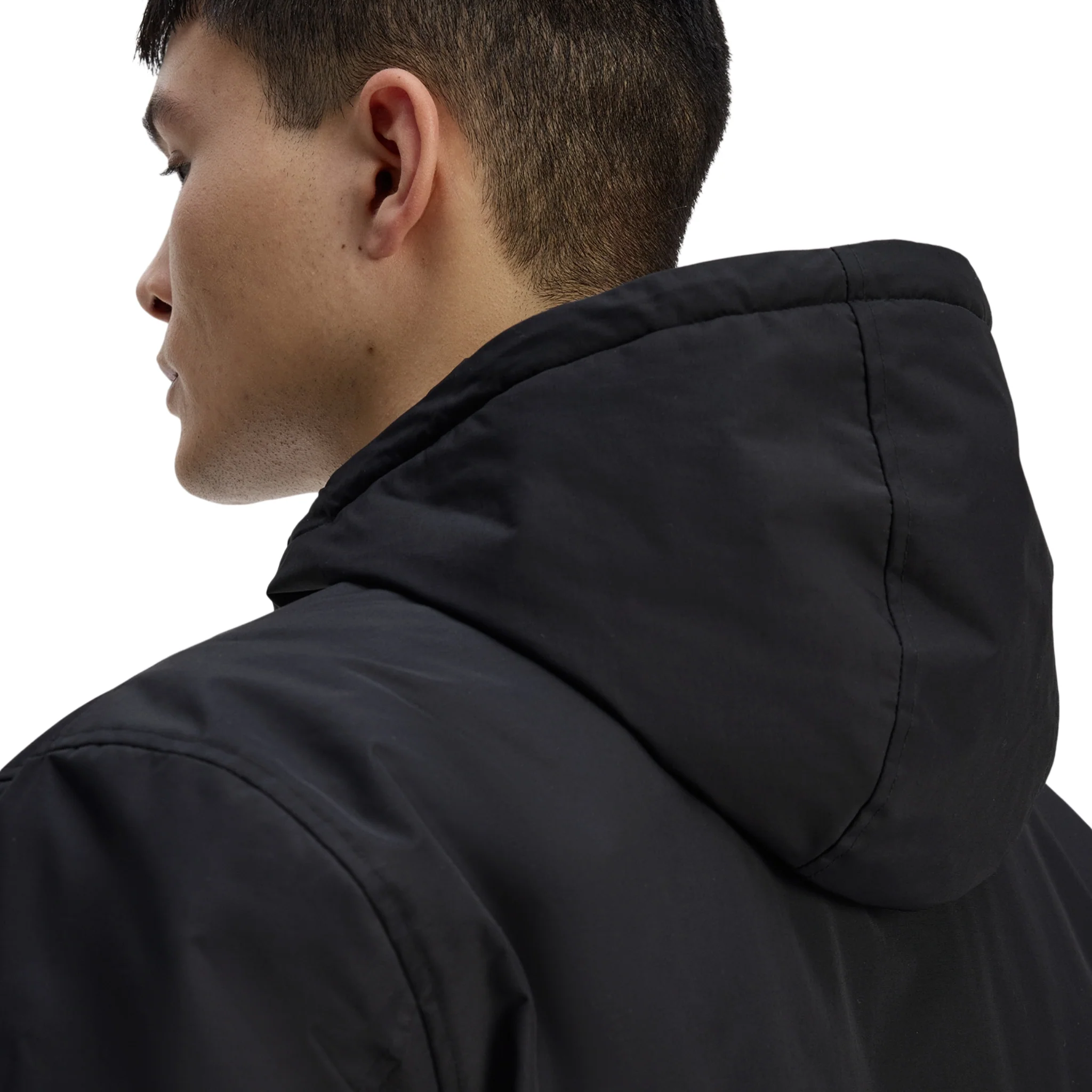 Mens Fred Perry Black Hooded Brentham Jacket - Image 5