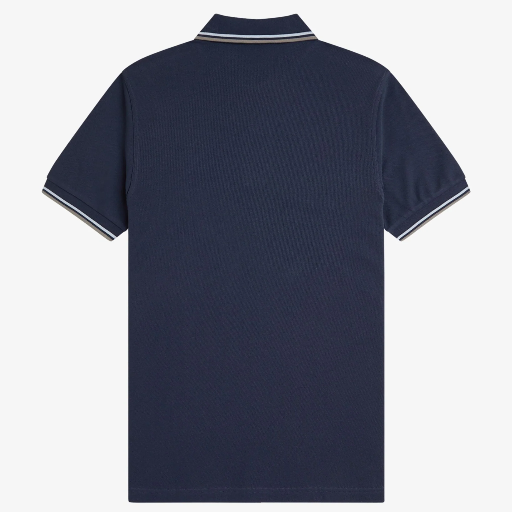 Mens Fred Perry Dark Airforce/Liquorice/Bayleaf Twin Tipped S/s Polo Shirt - Image 2