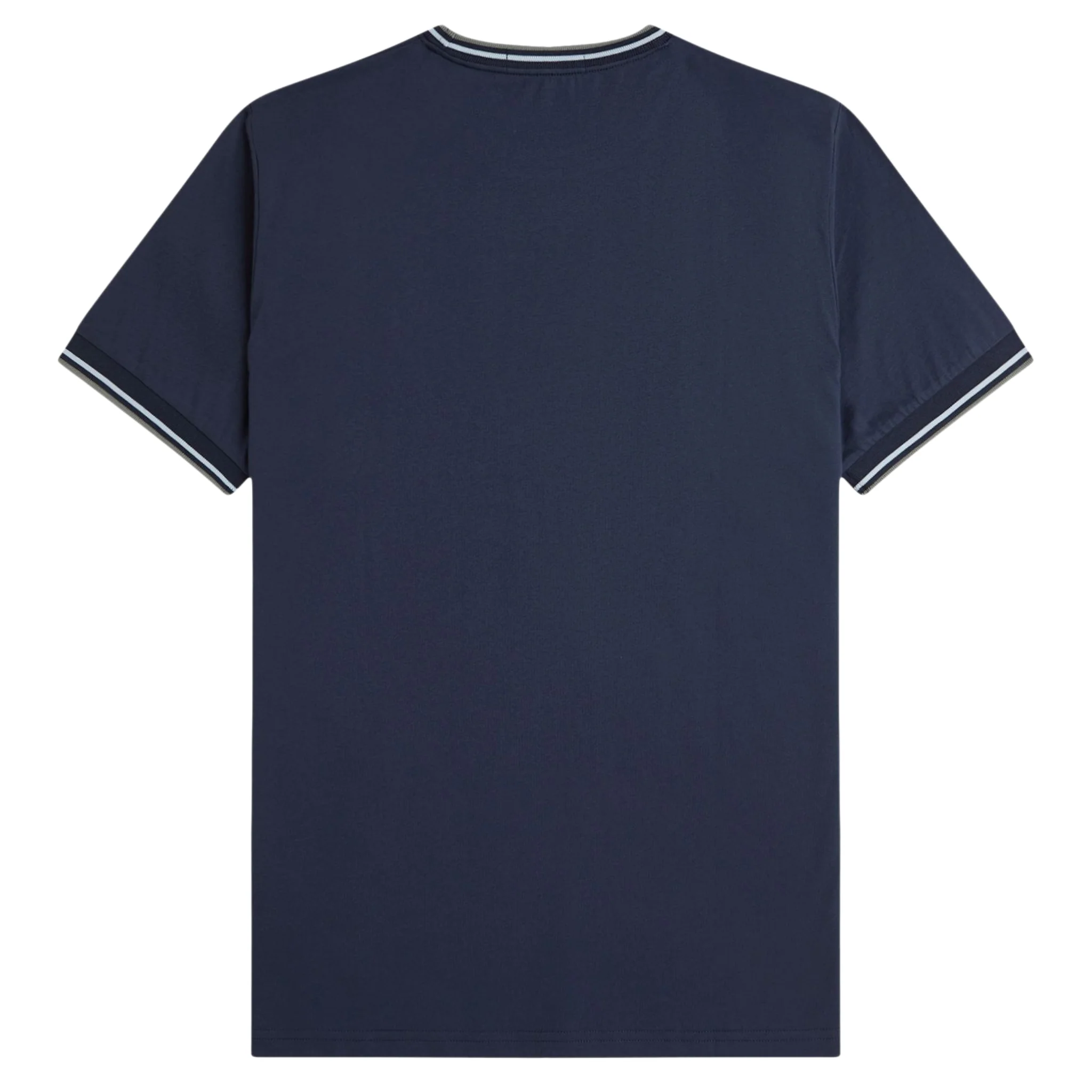 Mens Fred Perry Dark Airforce/Liquorice/Bayleaf Twin Tipped S/s T Shirt - Image 2