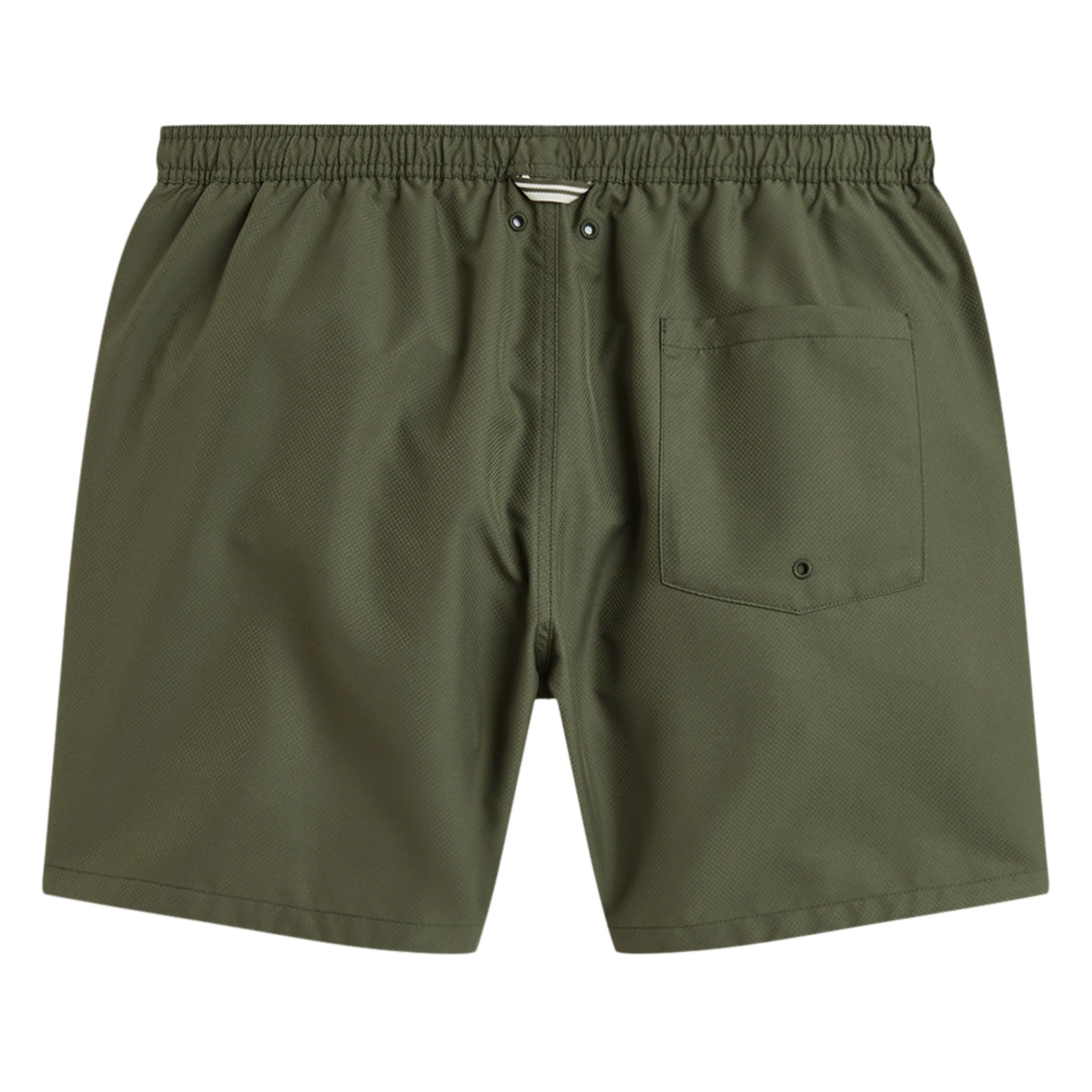 Mens Fred Perry Laurel Wreath Green Swim Shorts - Image 2