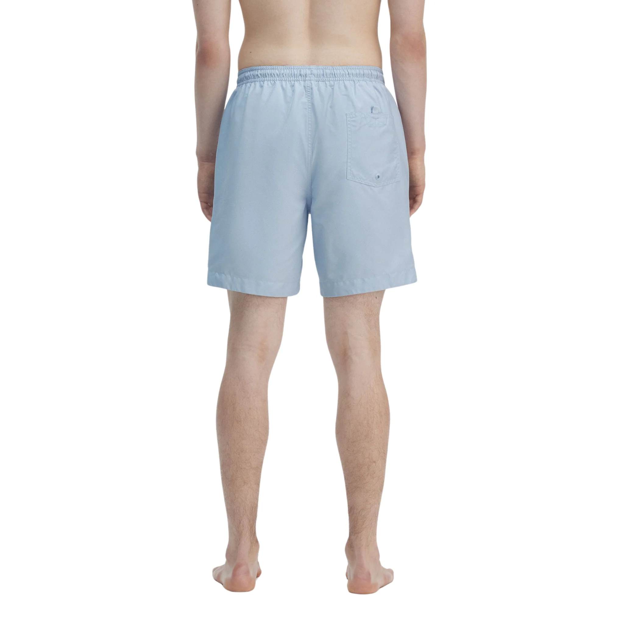 Mens Fred Perry Light Smoke Blue Classic Swim Shorts - Image 5