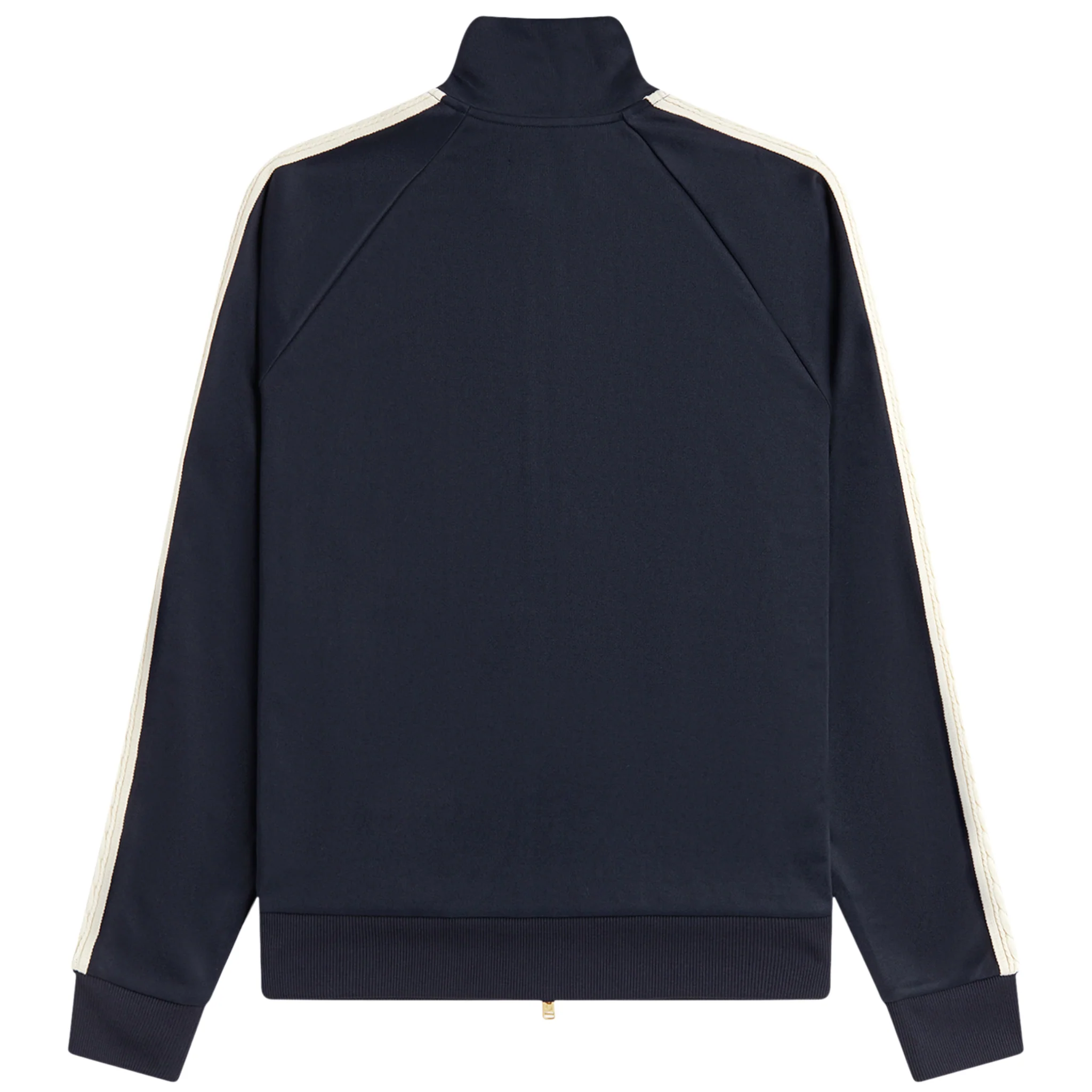 Mens Fred Perry Navy Cable Taped Track Jacket - Image 3