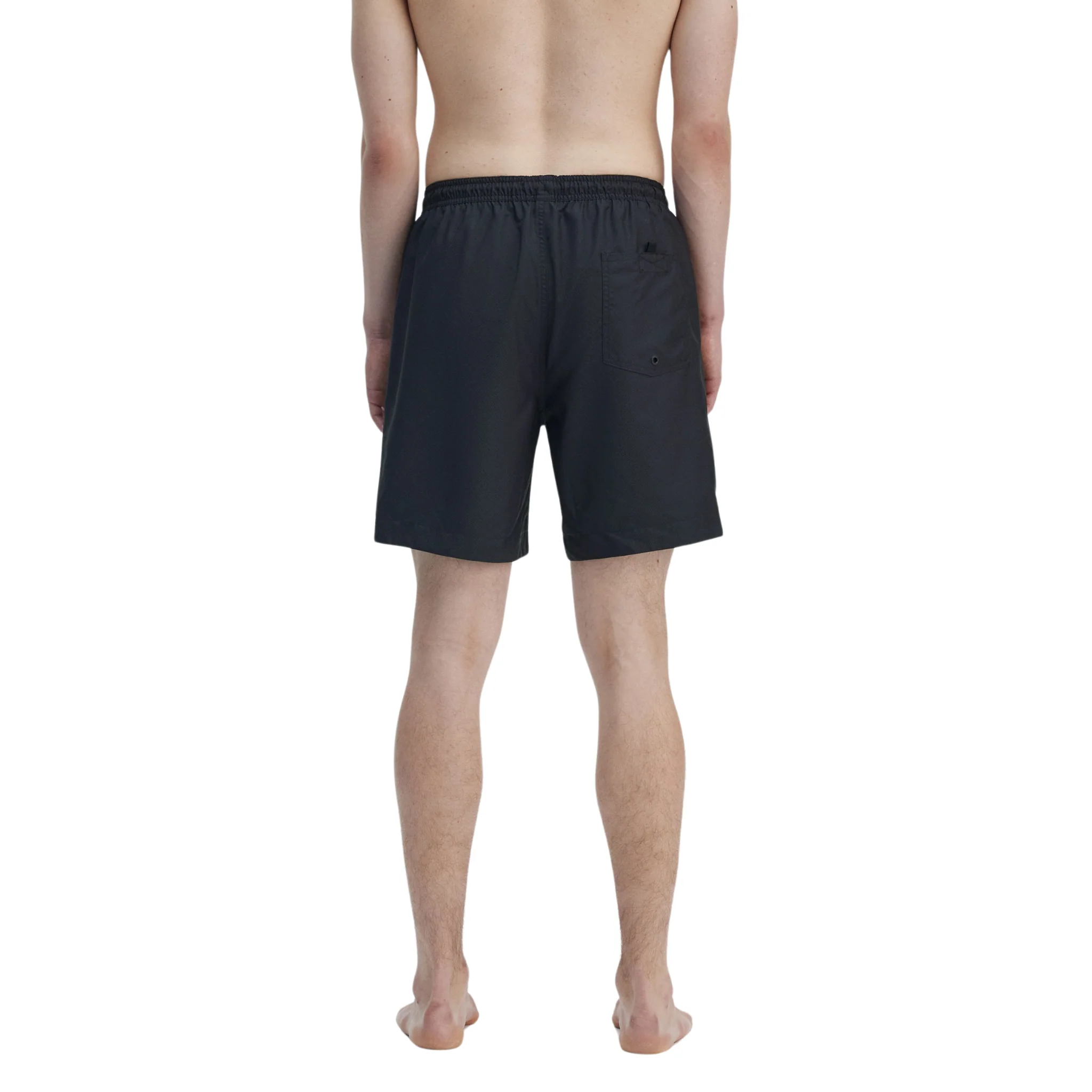 Mens Fred Perry Navy/Cinnamon Classic Swim Shorts - Image 5