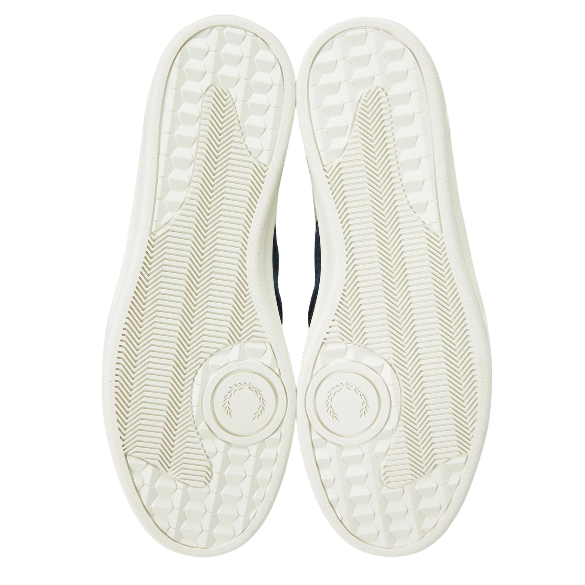 Mens Fred Perry Porcelain B4 Textured Leather Trainers - Image 4