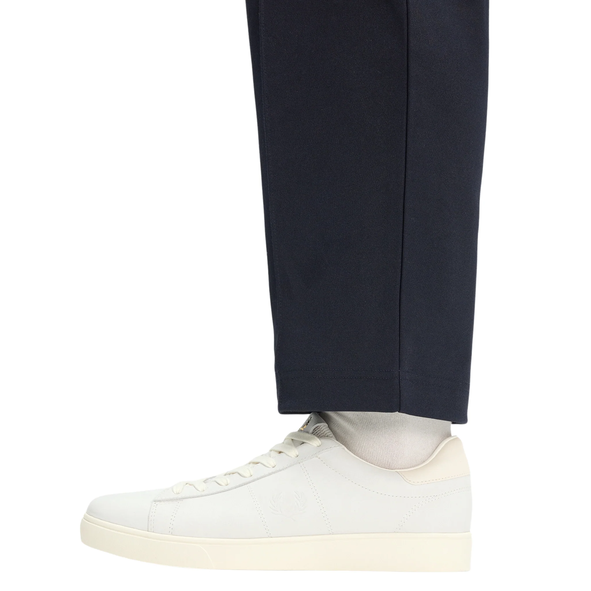 Mens Fred Perry Snow White Spencer Nubuck Trainers - Image 6