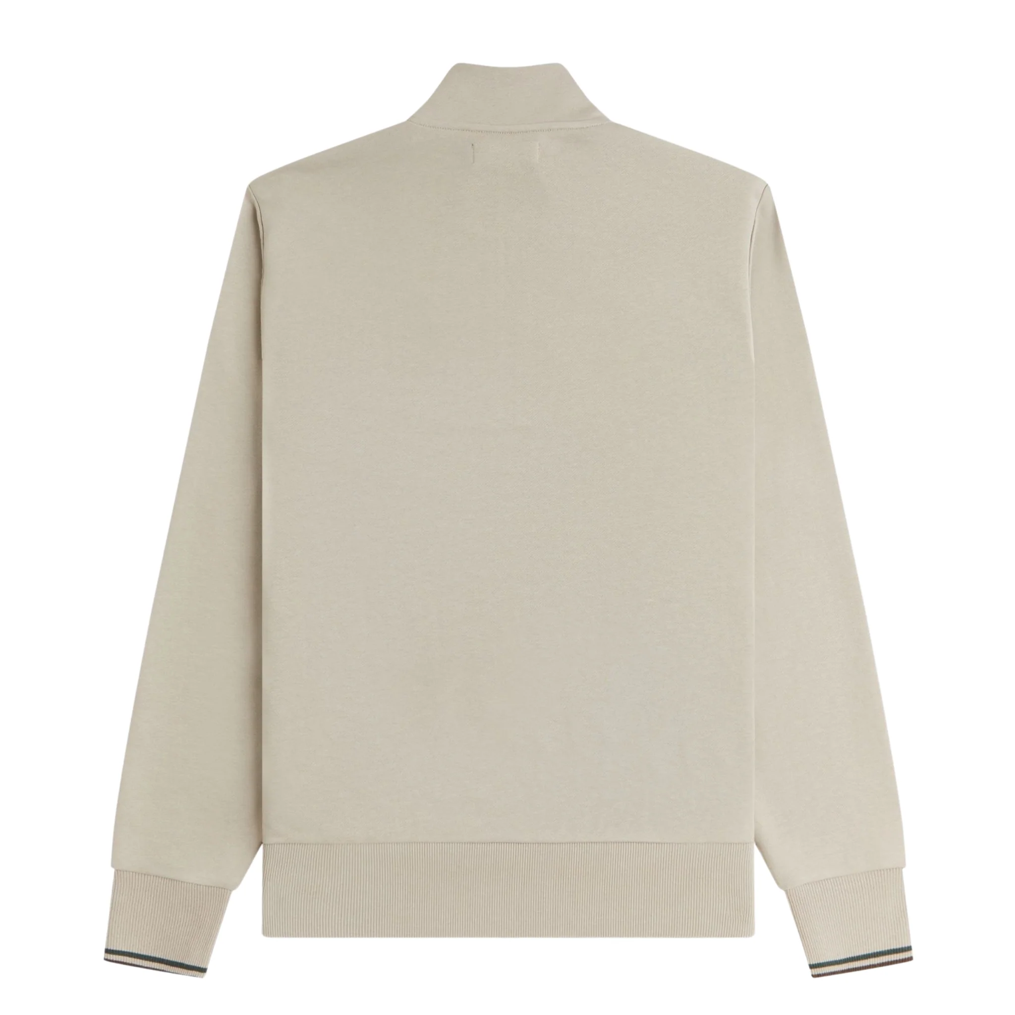Mens Fred Perry Warm Oat Half Zip Sweatshirt - Image 5