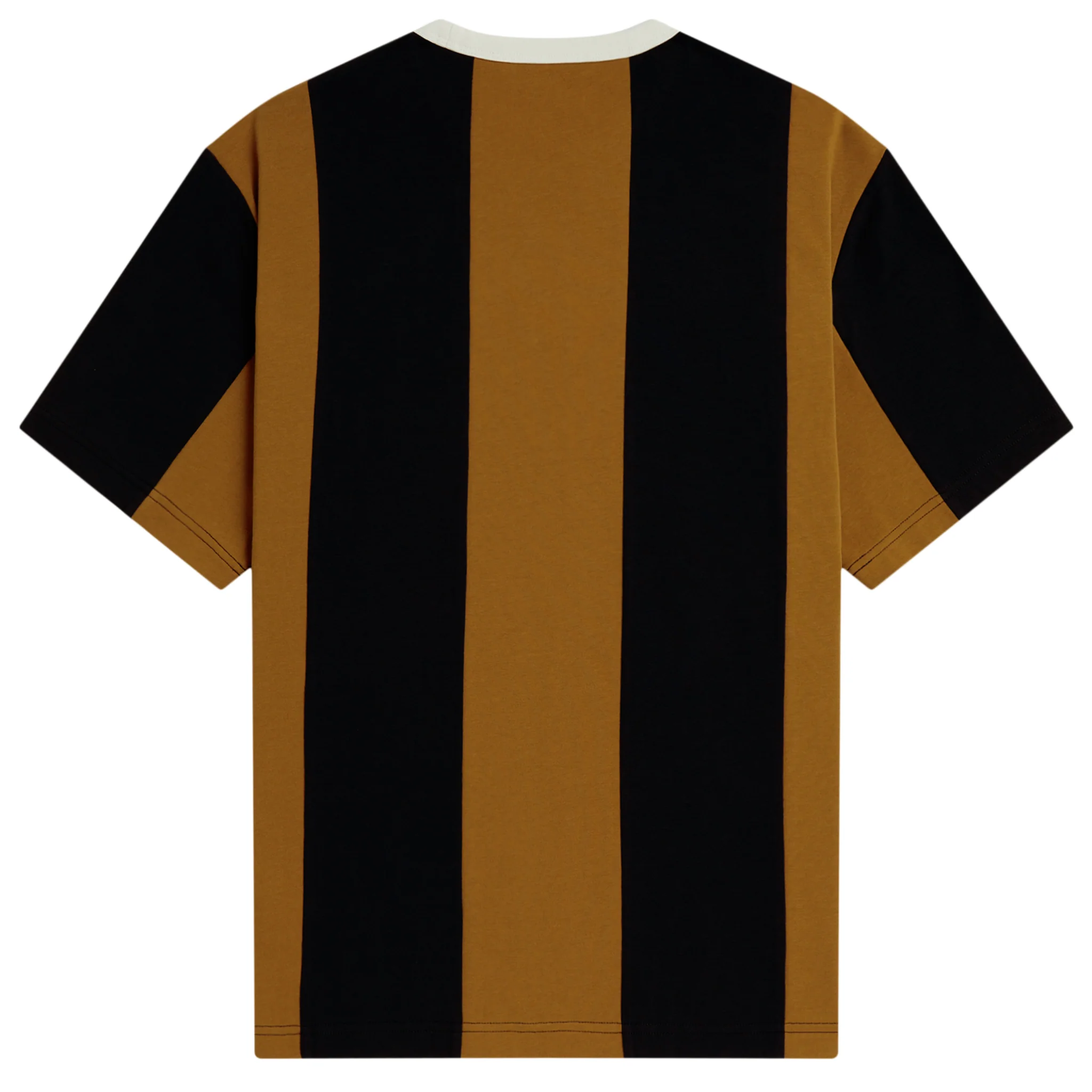 Mens Fred Perry x Meyba Dark Caramel Cut & Sew S/s T Shirt - Image 2