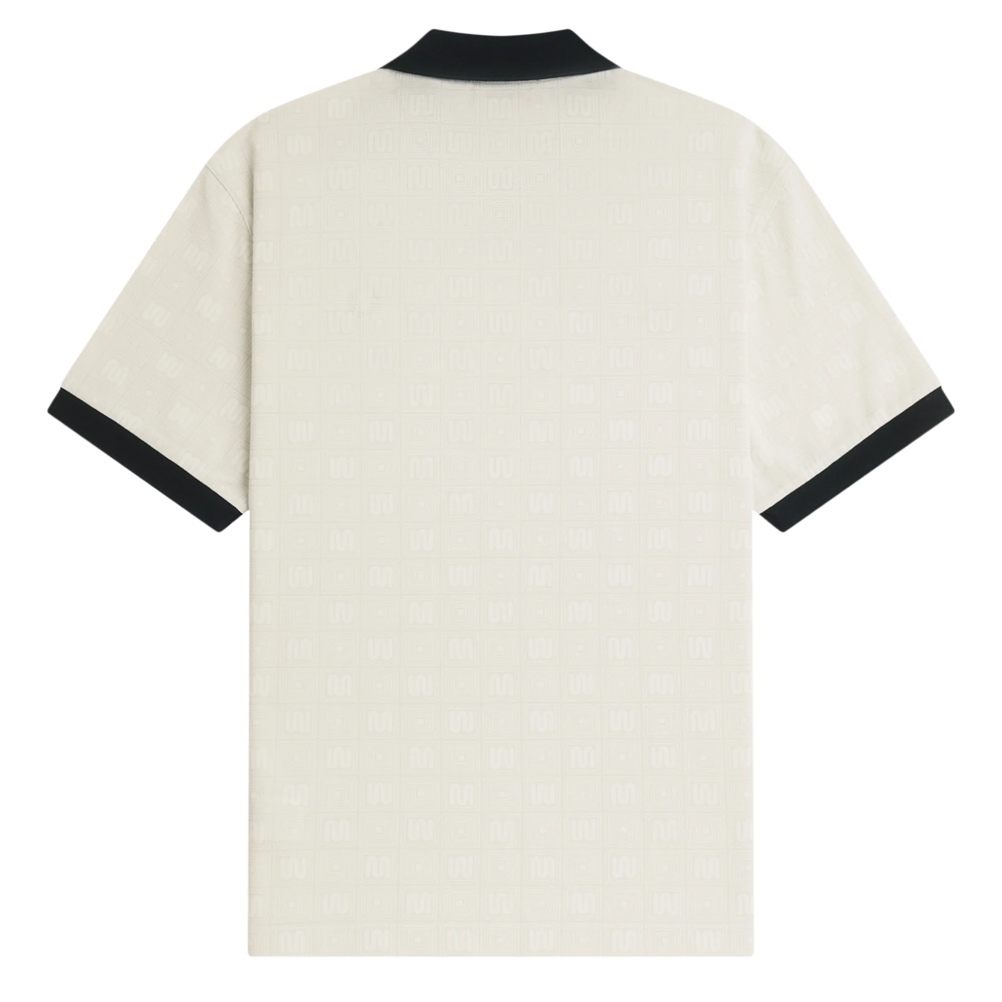 Mens Fred Perry x Meyba Ecru Printed S/s Polo Shirt - Image 2