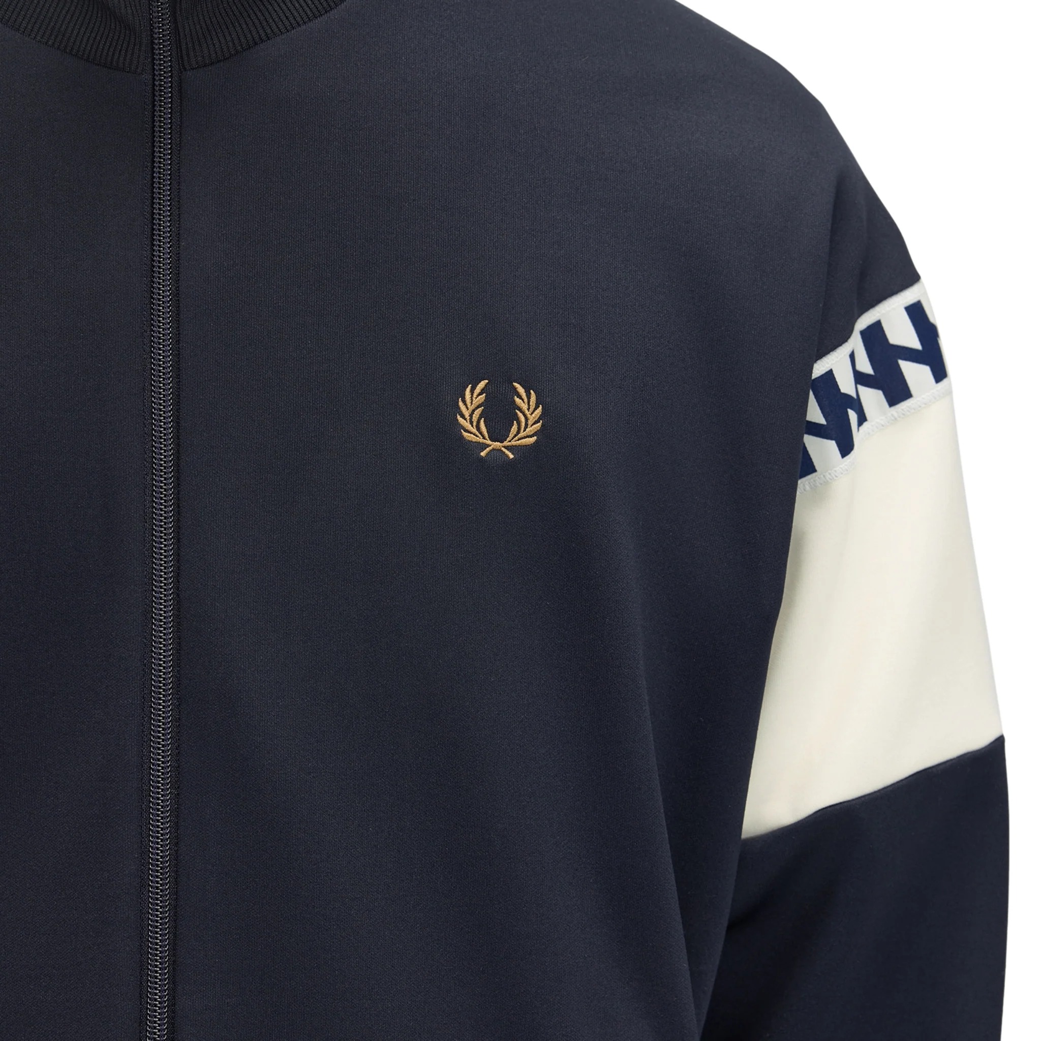 Mens Fred Perry x Meyba Navy Cut & Sew Track Jacket - Image 6