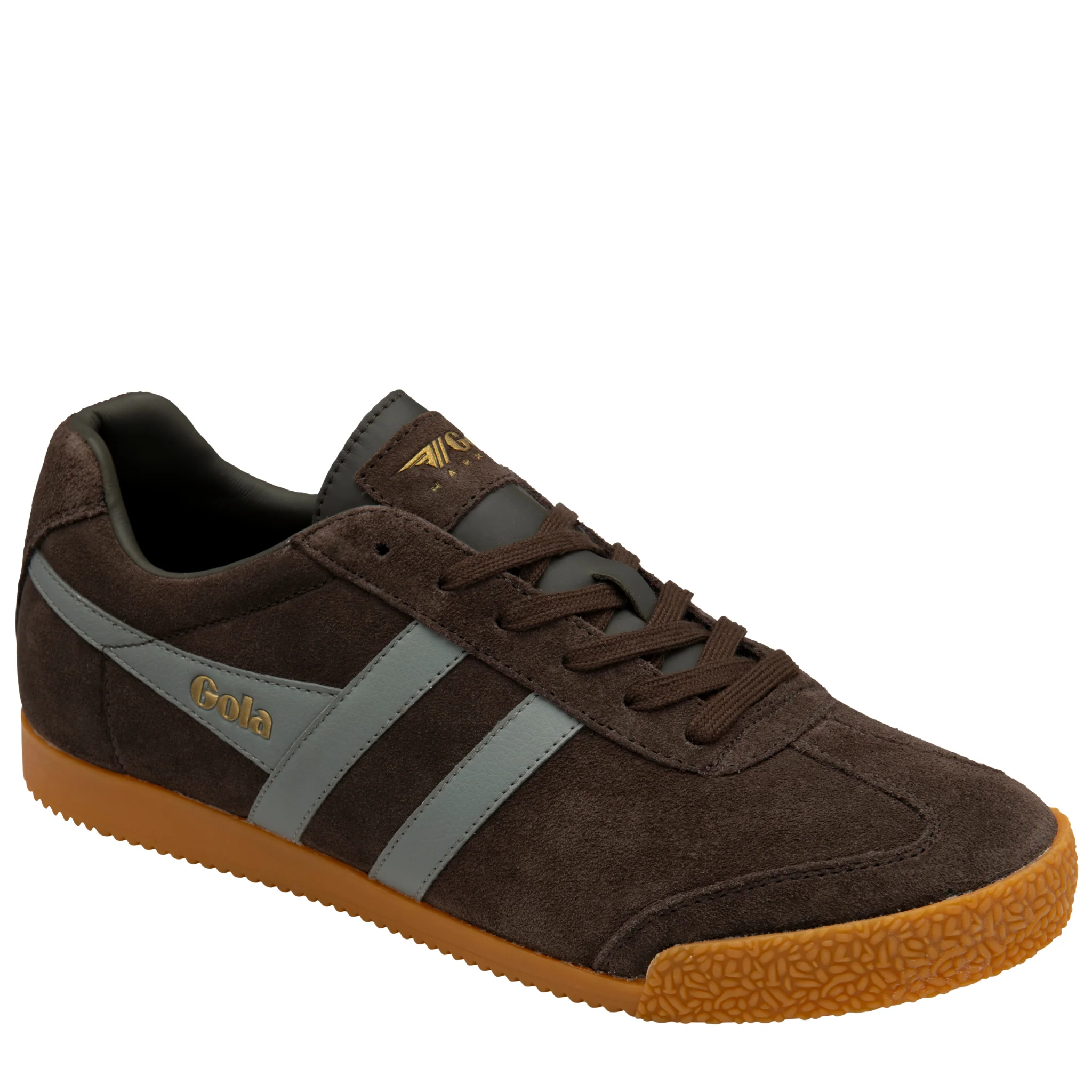 Mens Gola Mocha/Cement Harrier Trainers - Image 3