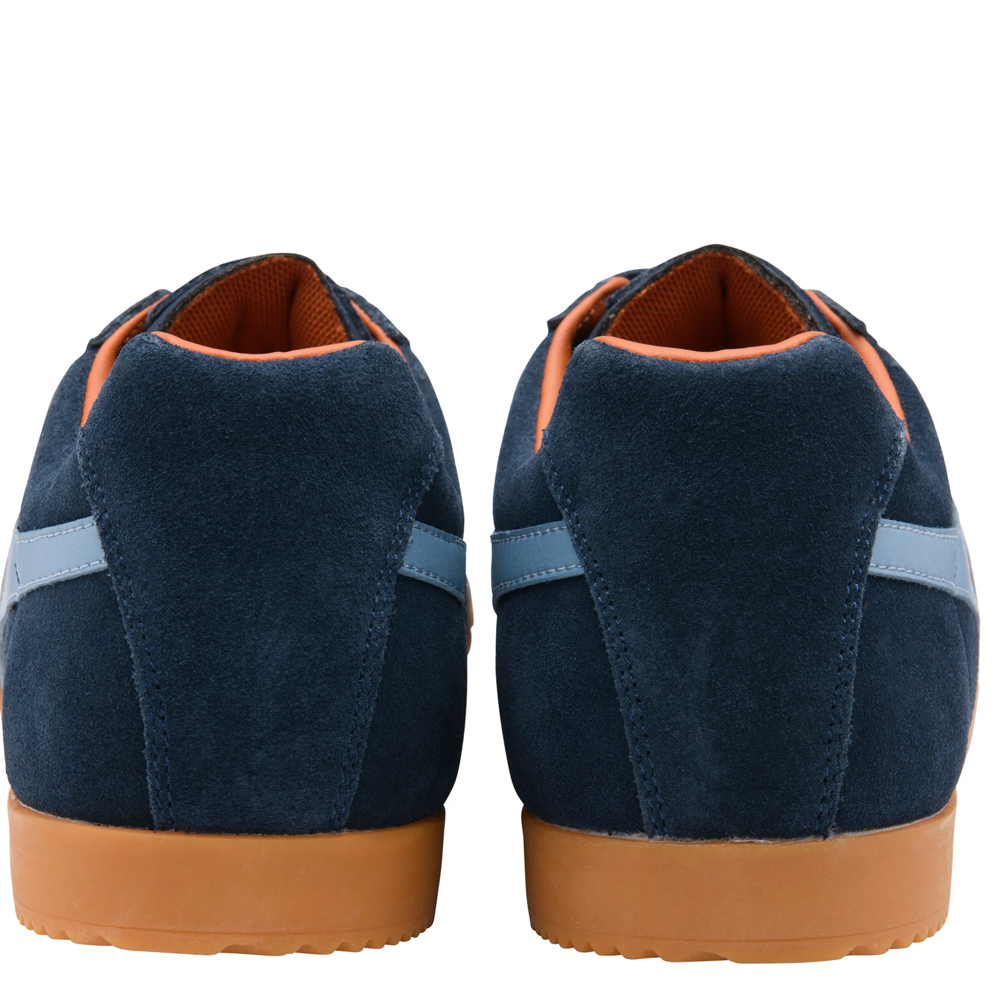 Mens Gola Navy/Iceburg/Moody Orange Harrier Trainers - Image 4