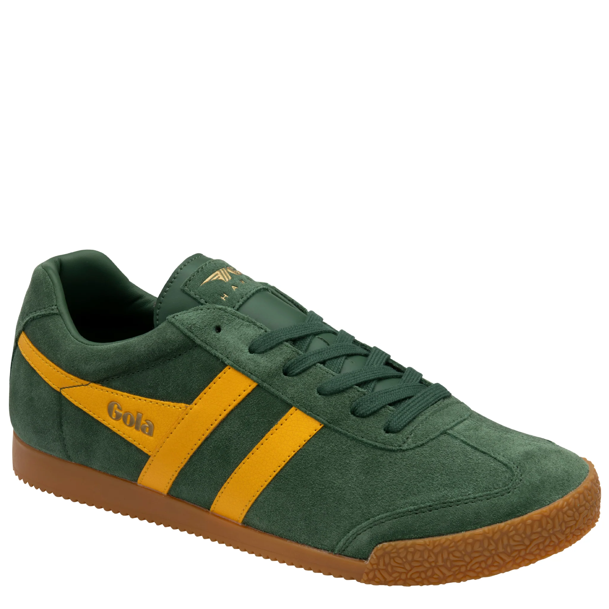 Mens Gola Suede Evergreen/Sun Harrier Trainers - Image 4