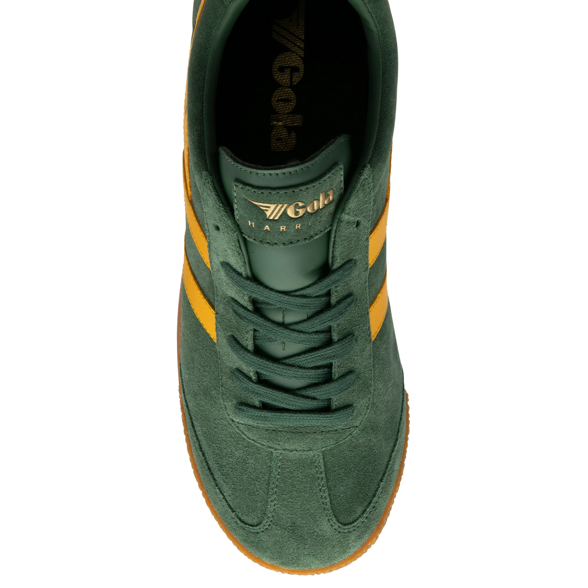 Mens Gola Suede Evergreen/Sun Harrier Trainers - Image 5