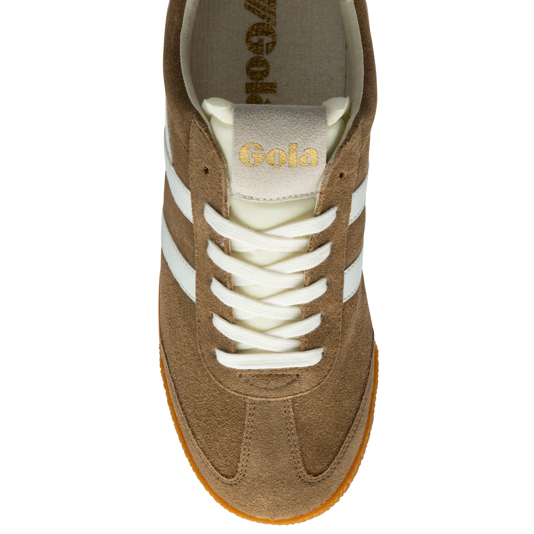 Mens Gola Tobacco/White Elan Trainers - Image 4