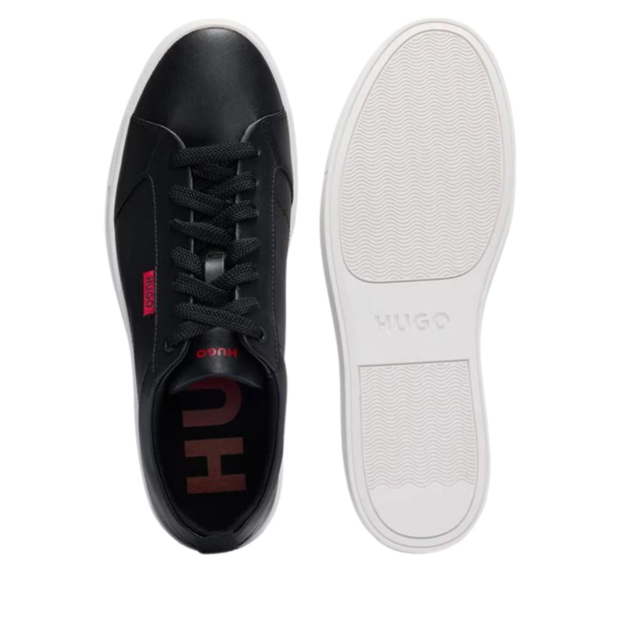 Mens HUGO Black Morrie_Tenn Trainers - Image 2
